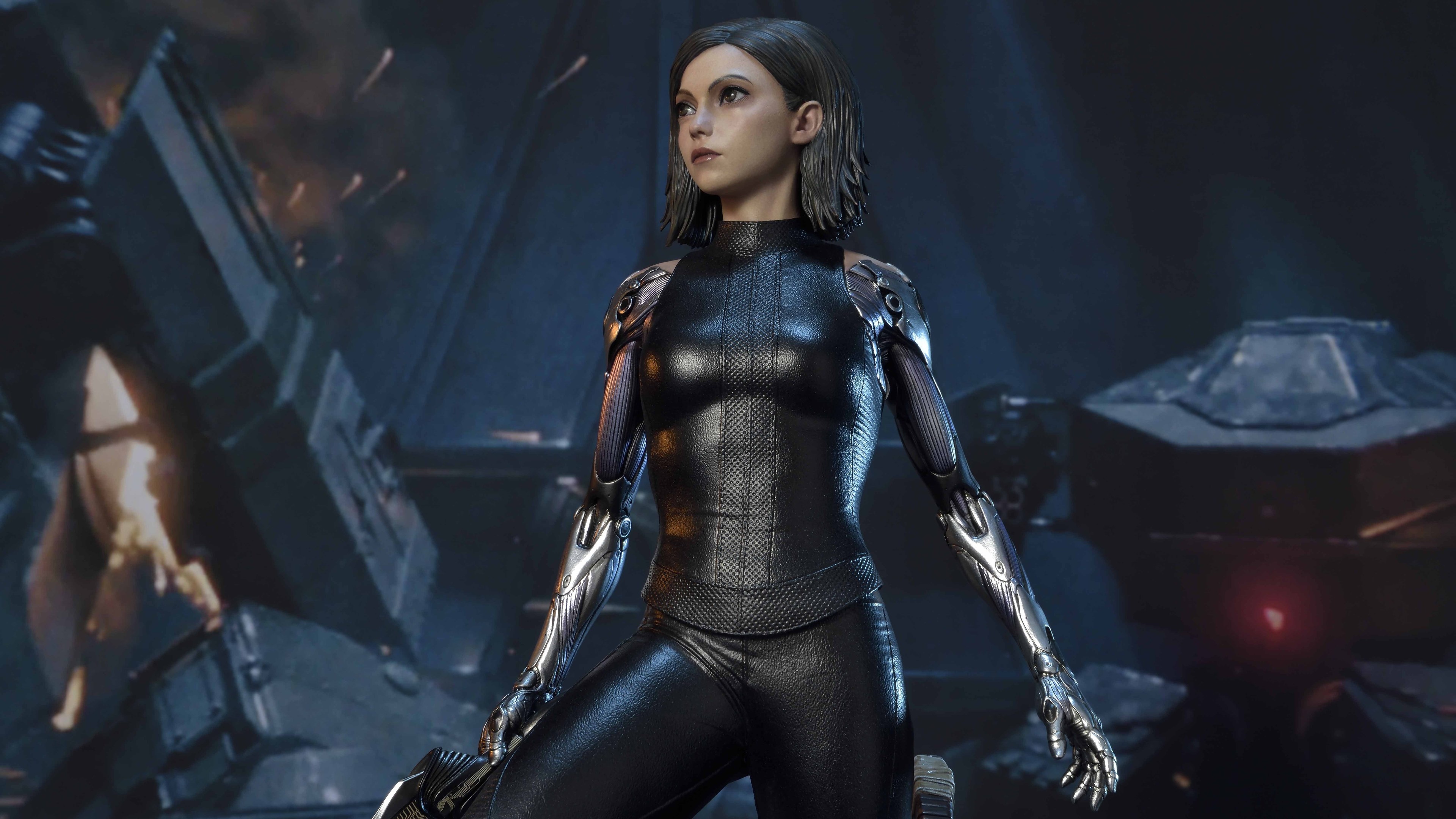 Alita Battle Angel, HD background wallpaper, Immersive visual experience, Captivating storytelling, 3840x2160 4K Desktop