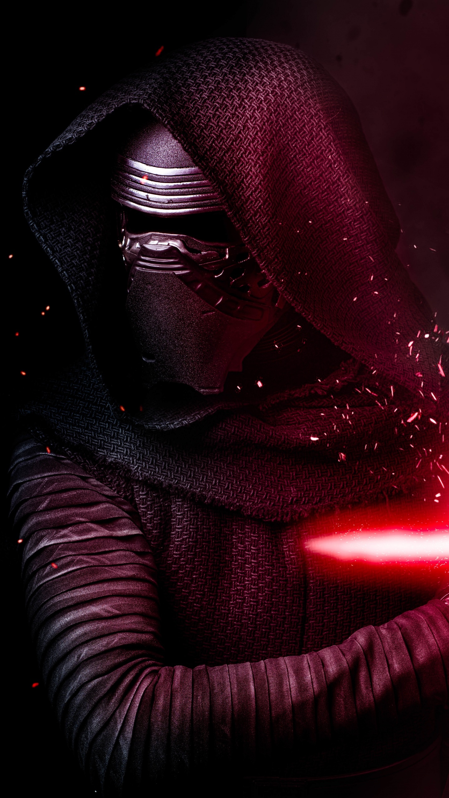 Kylo Ren, Wallpaper, Star Wars, Lightsaber, 1440x2560 HD Phone