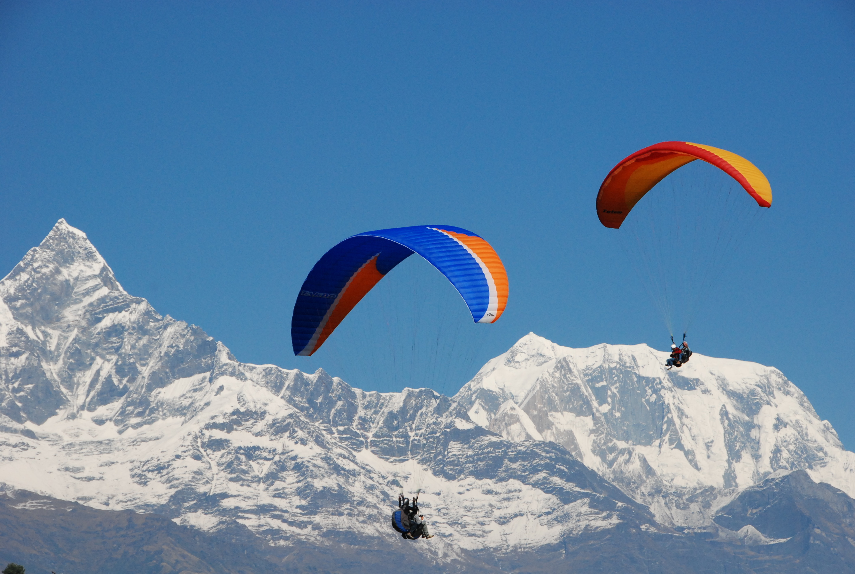 Himalayas, Paragliding Wallpaper, 2900x1950 HD Desktop