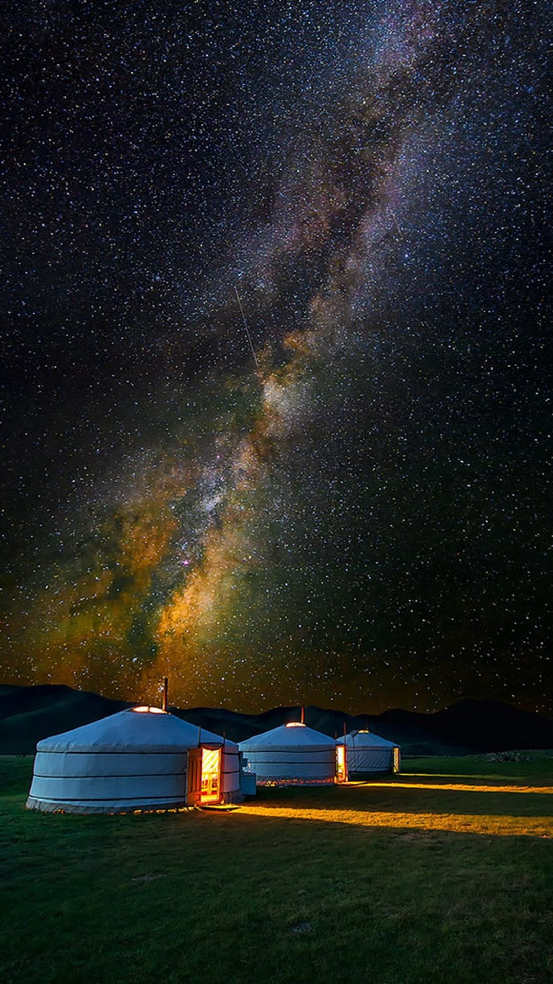 Yurt camp, Mongolia Wallpaper, 1080x1920 Full HD Phone