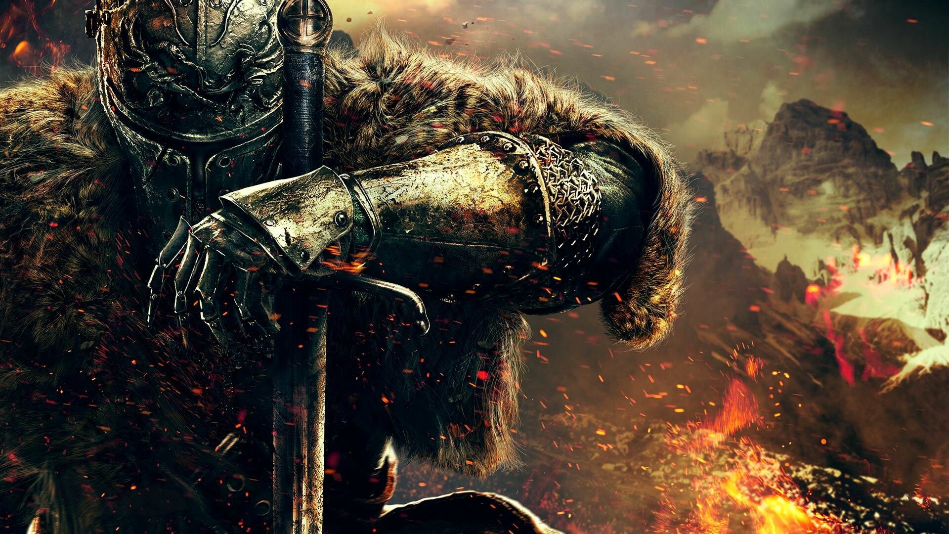 Knight backgrounds, Powerful warriors, Resolute demeanor, Impressive visuals, 1920x1080 Full HD Desktop