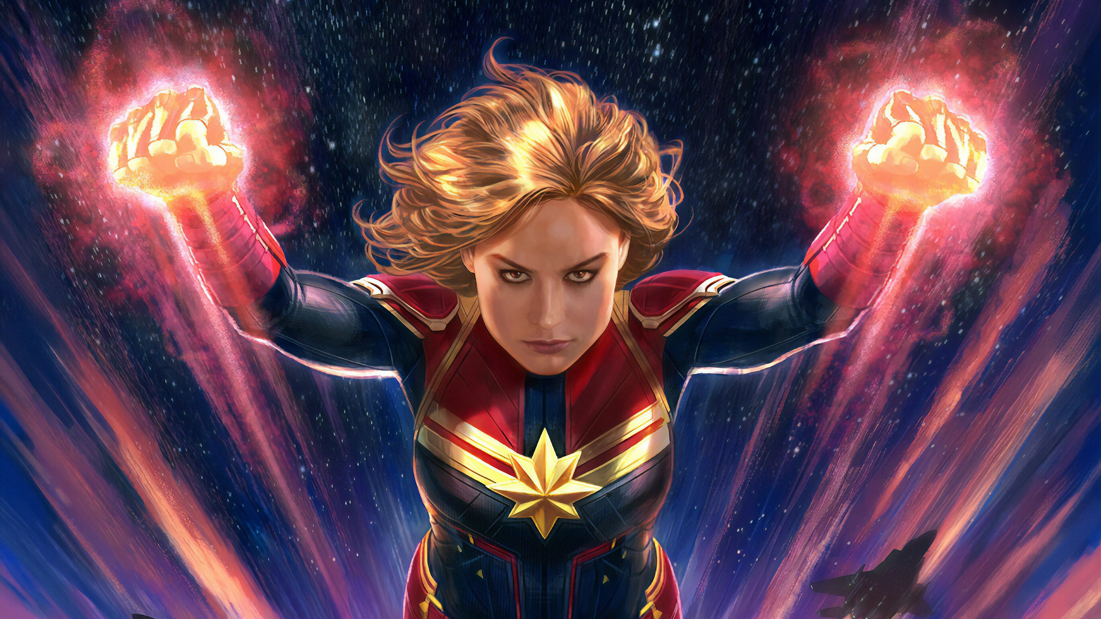 Fanart Captain Marvel wallpaper, Ultra HD, PC desktop, 4K resolution, 3840x2160 4K Desktop