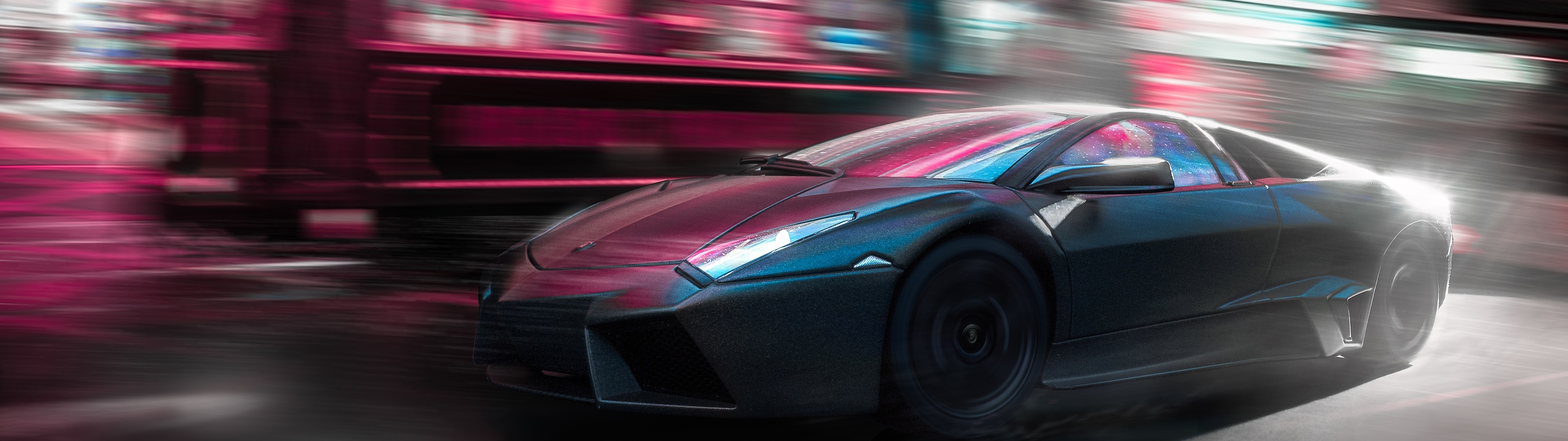 Dual Monitor, Lamborghini Reventon Wallpaper, 3840x1080 Dual Screen Desktop