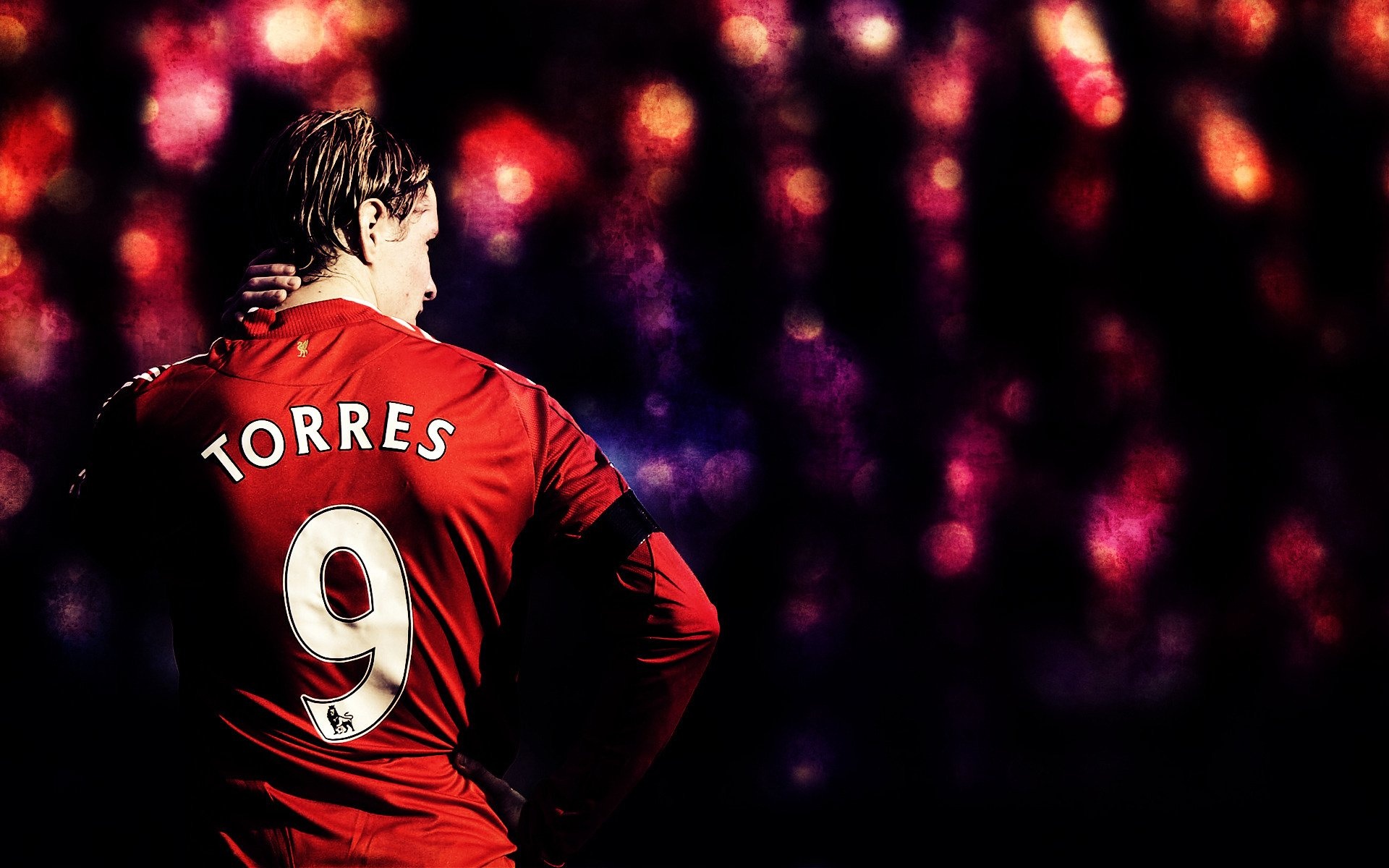 Fernando Torres, Football prodigy, Dramatic background, Sporting hero, 1920x1200 HD Desktop