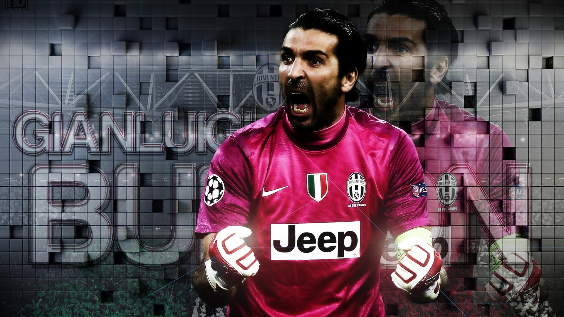 Gianluigi Buffon, Captain goalkeeper Juventus, 1920x1080 Full HD Desktop