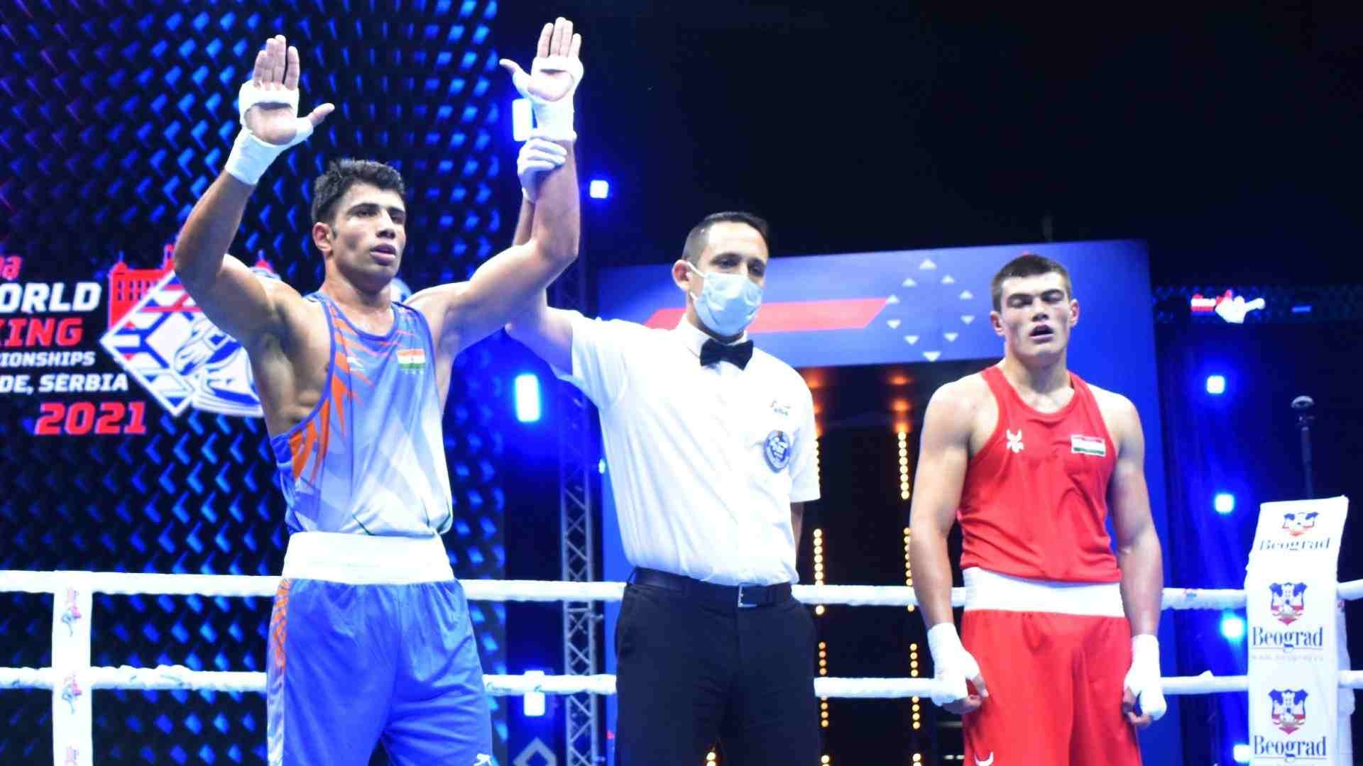 Akash Kumar, Sumit advances into, Pre quarters at AIBA, AIBA world boxing championships, 1920x1080 Full HD Desktop