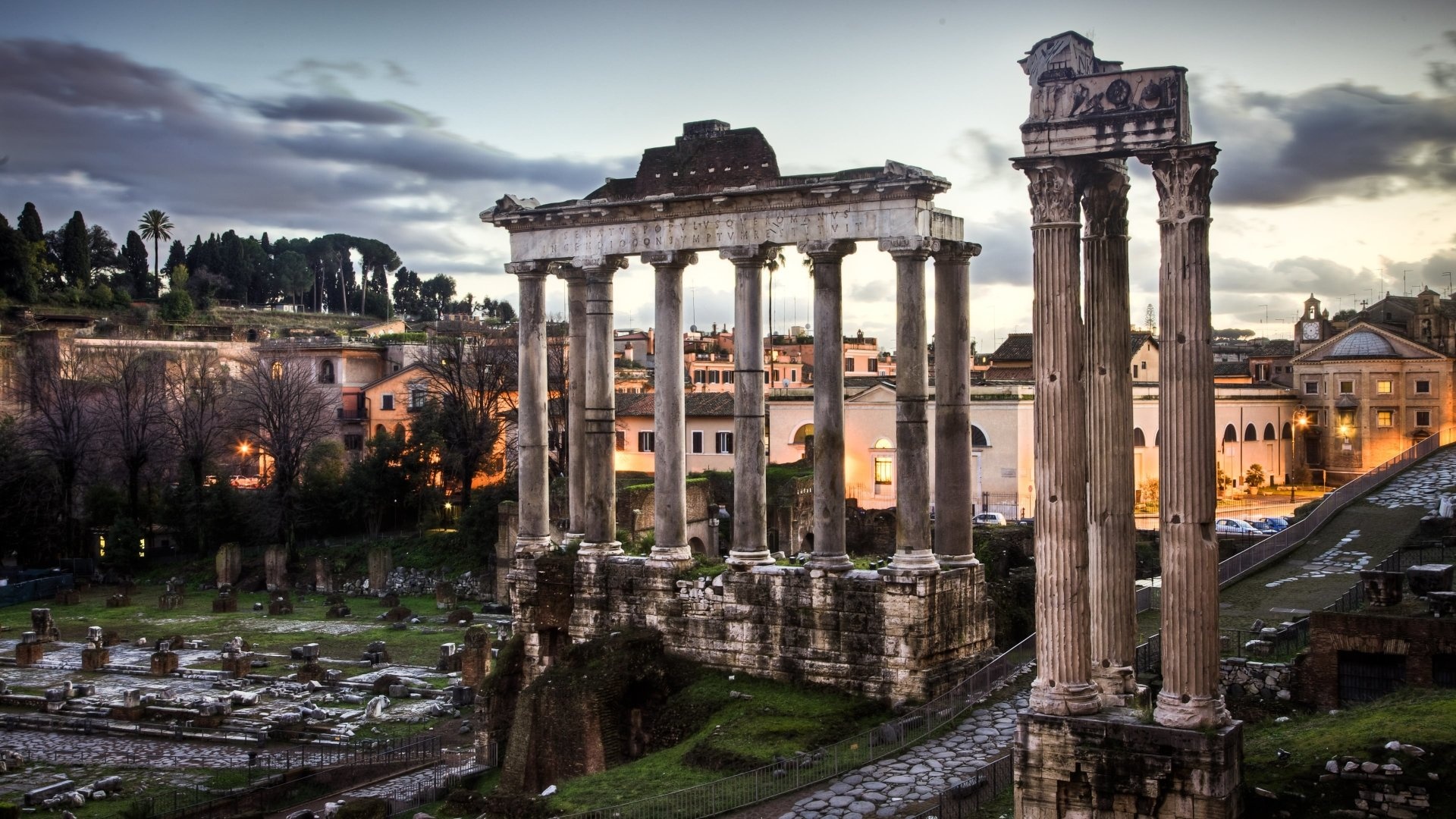 Ultra HD Roman Forum, Impressive architecture, Historic site, Astounding visuals, 1920x1080 Full HD Desktop