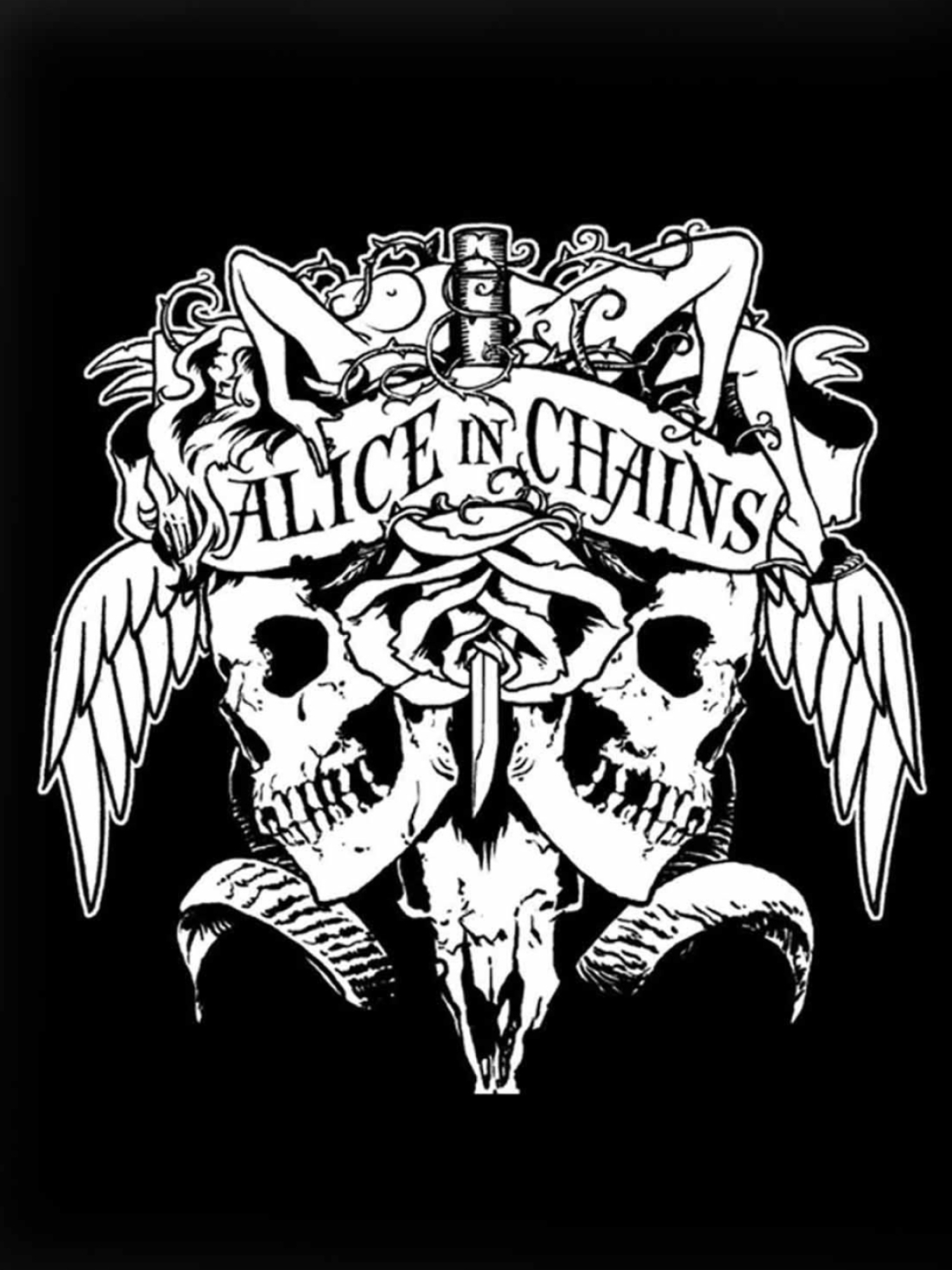 Artwork, Alice In Chains (Band) Wallpaper, 1500x2000 HD Phone