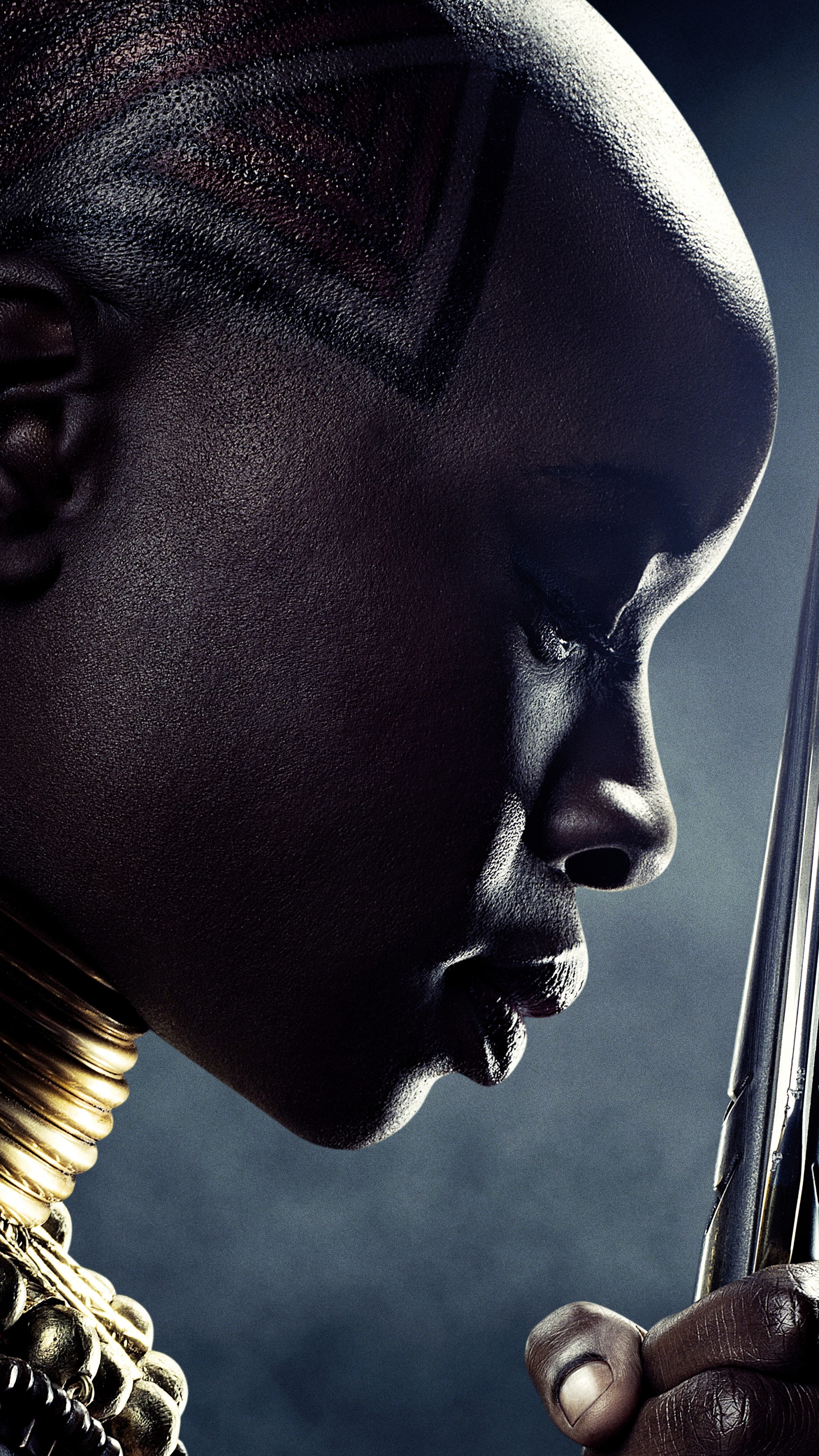 Black Panther, Danai Gurira, 5K movies, 2160x3840 4K Phone