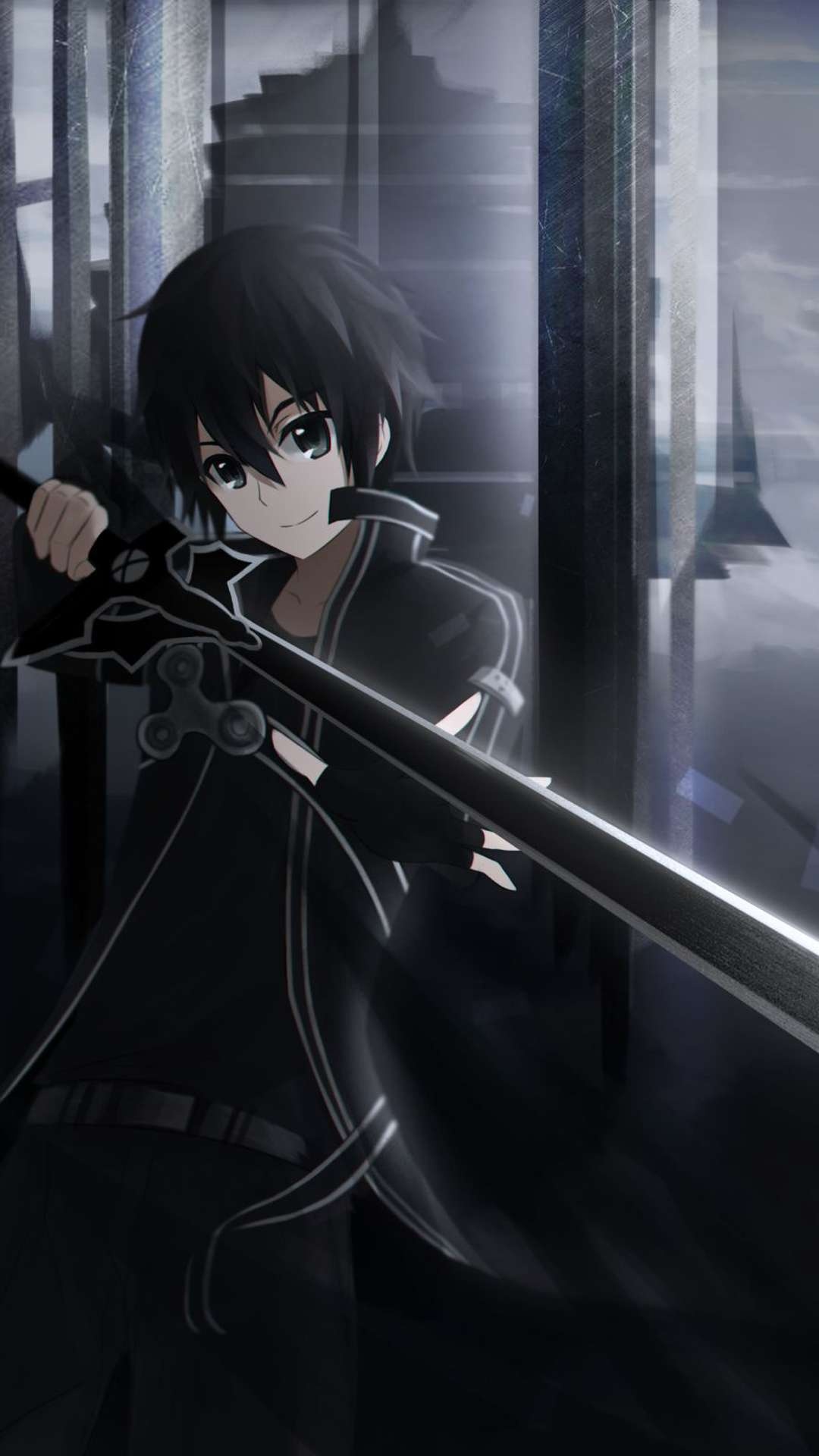 Kirito, Sword Art Online, iPhone and Android wallpapers, Andrea Garcia's collection, 1080x1920 Full HD Phone