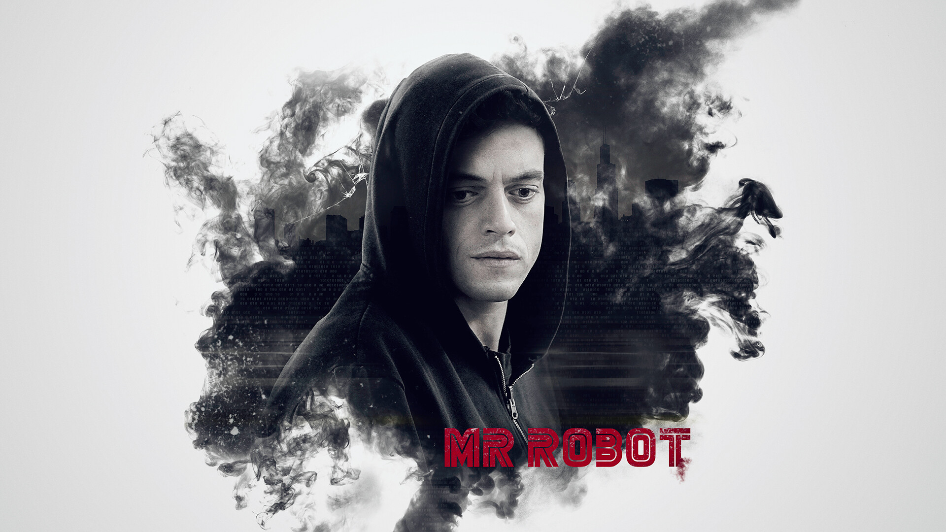 Mr. Robot fandom, Rami Malek tribute, Artful wallpapers, Iconic show, 1920x1080 Full HD Desktop