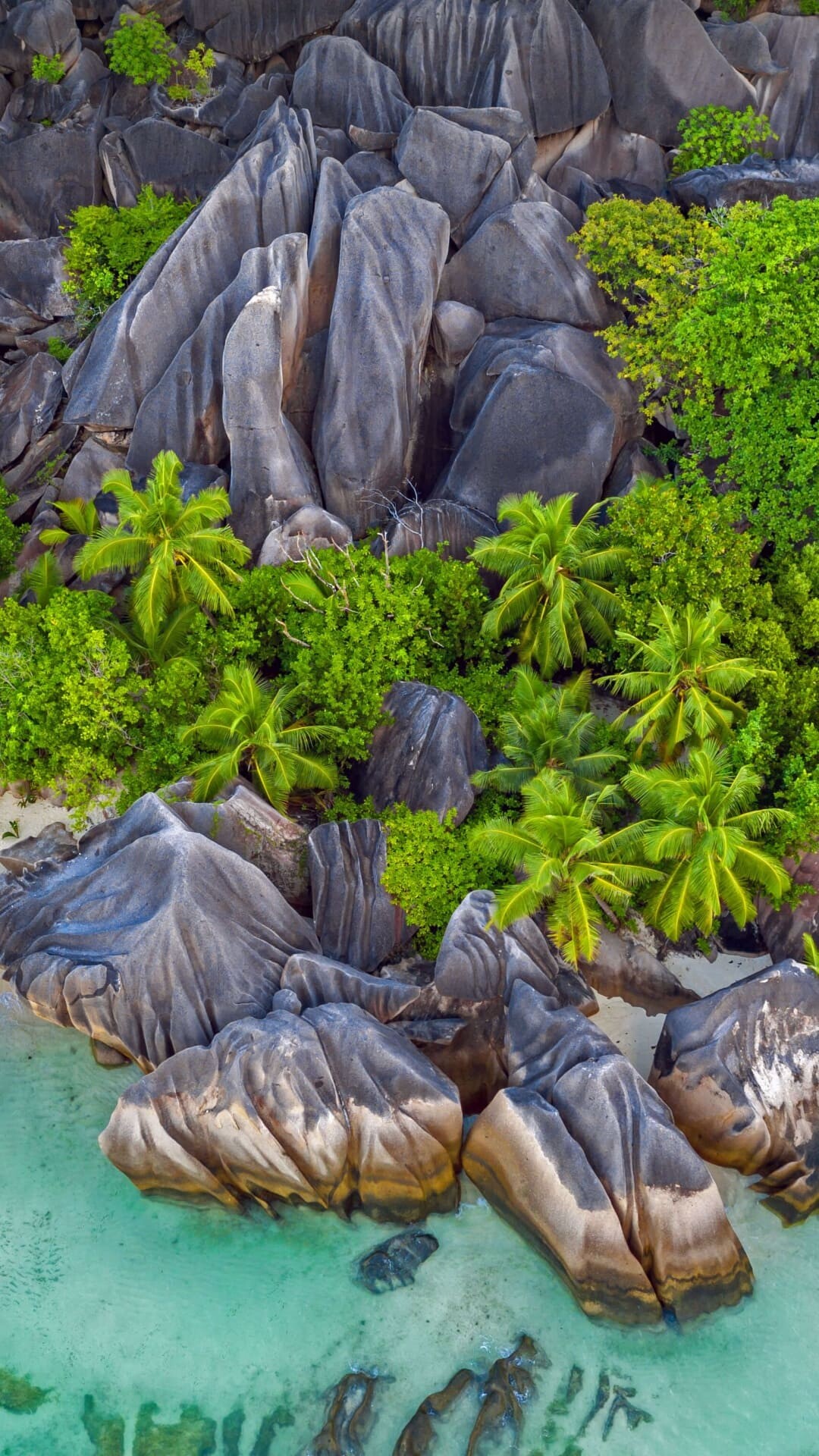 Anse Source d'Argent Beach, Geology Wallpaper, 1080x1920 Full HD Phone