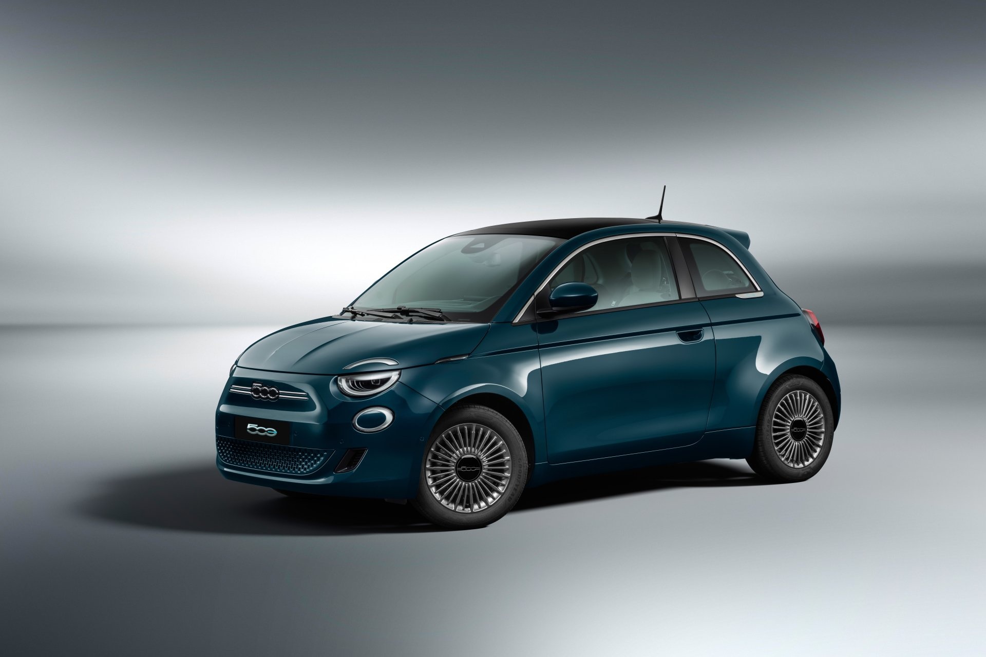 Fiat 500E, Blue Fiat 500, 1920x1280 HD Desktop