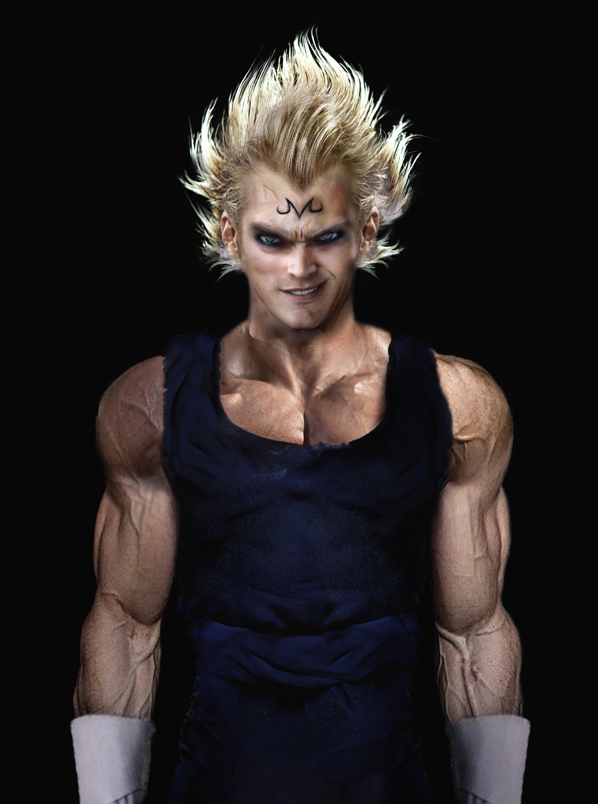 Patrick Belfiore, Majin Vegeta, Realistic concept, 1920x2590 HD Phone