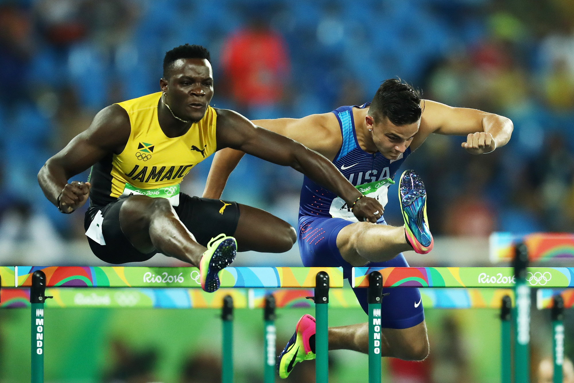 Omar McLeod, Oregon Ducks star, Hurdles at Rio, Olympic journey, 2000x1340 HD Desktop