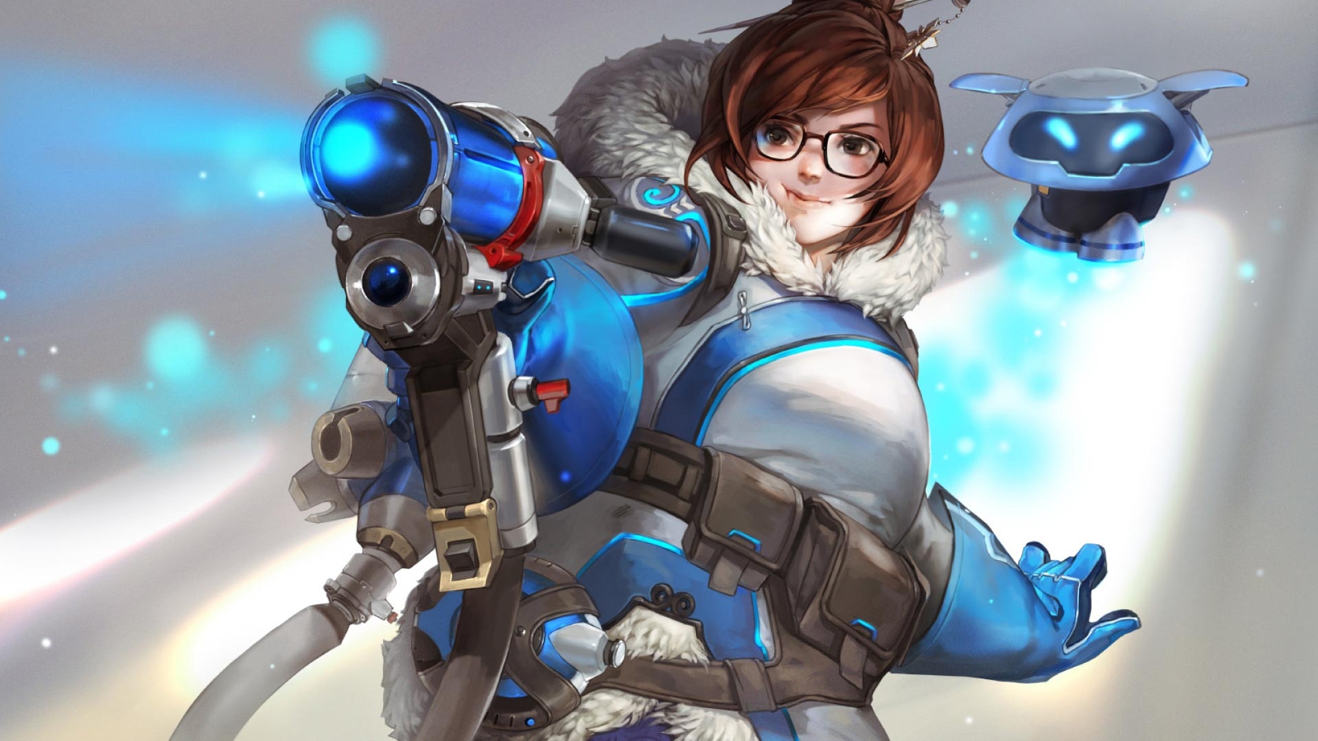 Mei (Overwatch), Windows theme, Desktop customization, Overwatch fan community, 1920x1080 Full HD Desktop