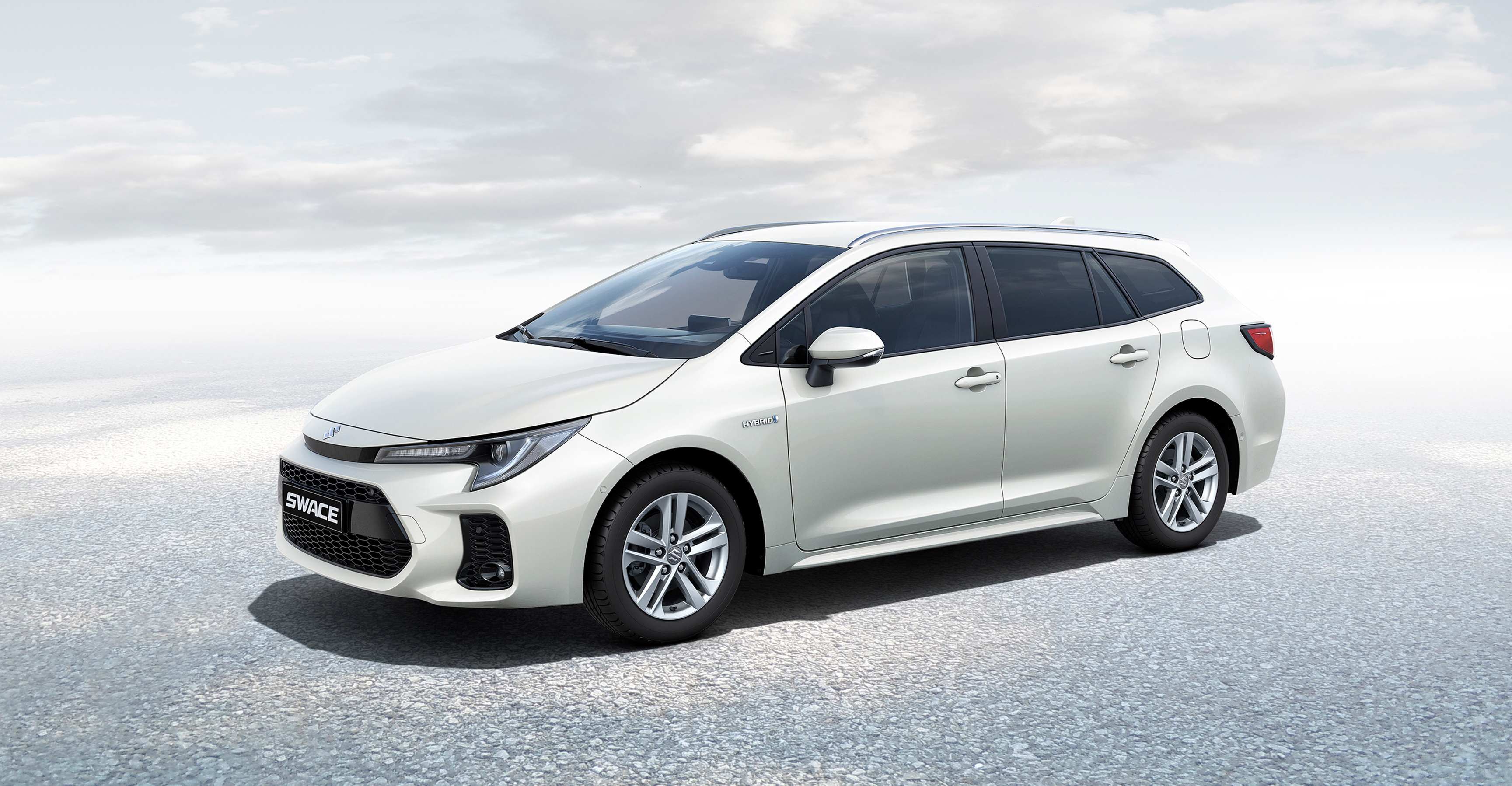 Suzuki Swace, Toyota Corolla Touring Sports, Reliable hybrid car, Rebadged model, 3460x1800 HD Desktop