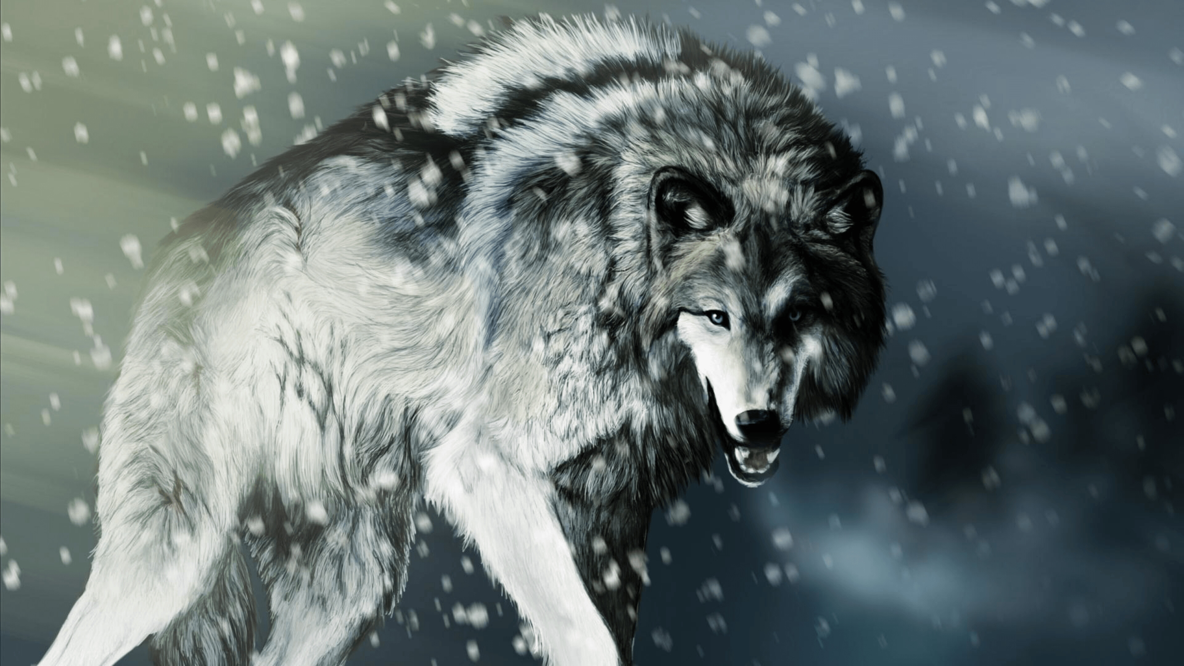 Wolf 3840x2160 backgrounds, Ultra HD resolution, Dynamic poses, Intense gaze, 3840x2160 4K Desktop