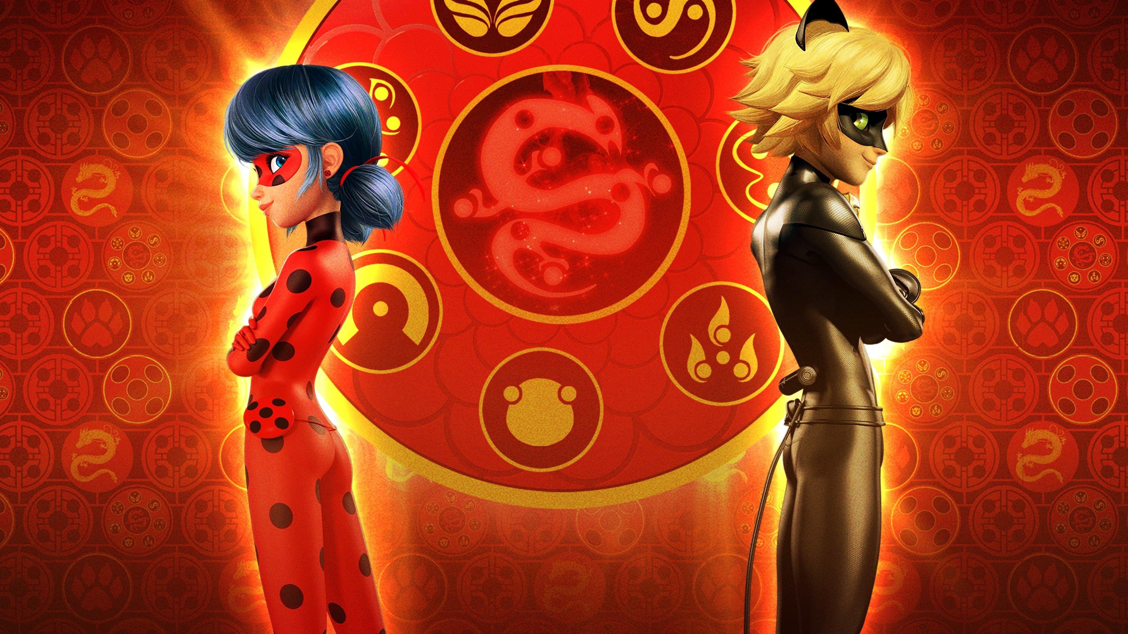 Shanghai: The Legend of Lady Dragon, Ladybug and Cat Noir Wallpaper, 3840x2160 4K Desktop