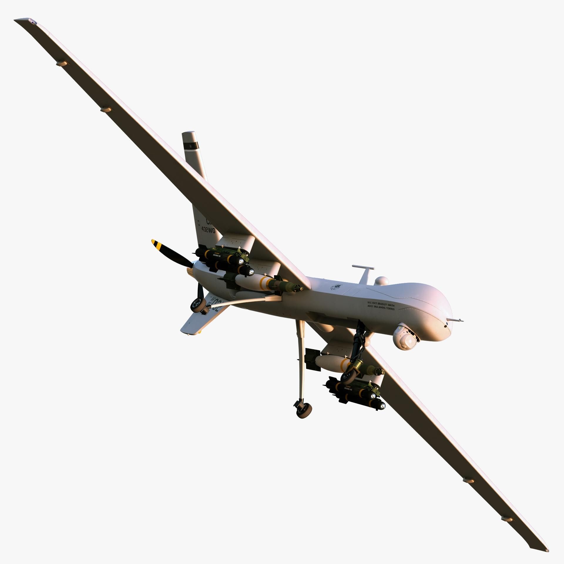 General Atomics, 3D Model, MQ-9 Reaper, 1920x1920 HD Phone