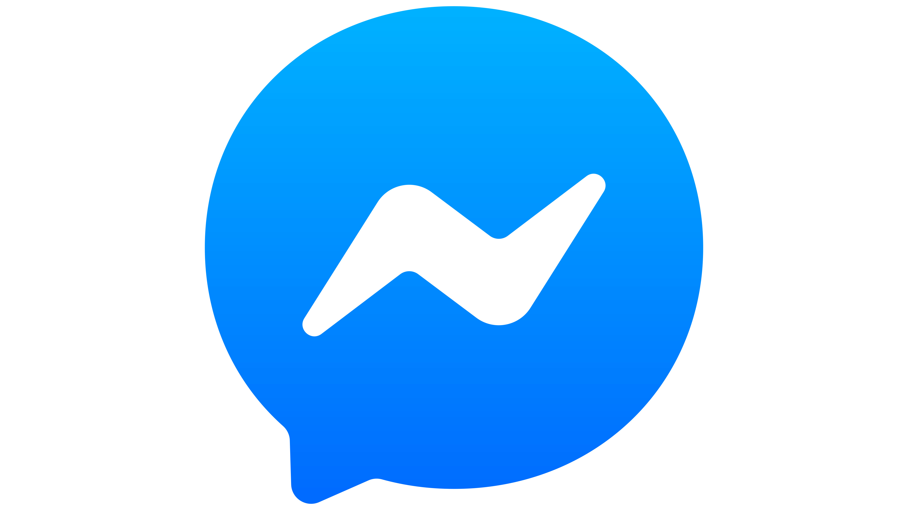 Facebook messenger logo, History, Symbol, Messaging, 3840x2160 4K Desktop