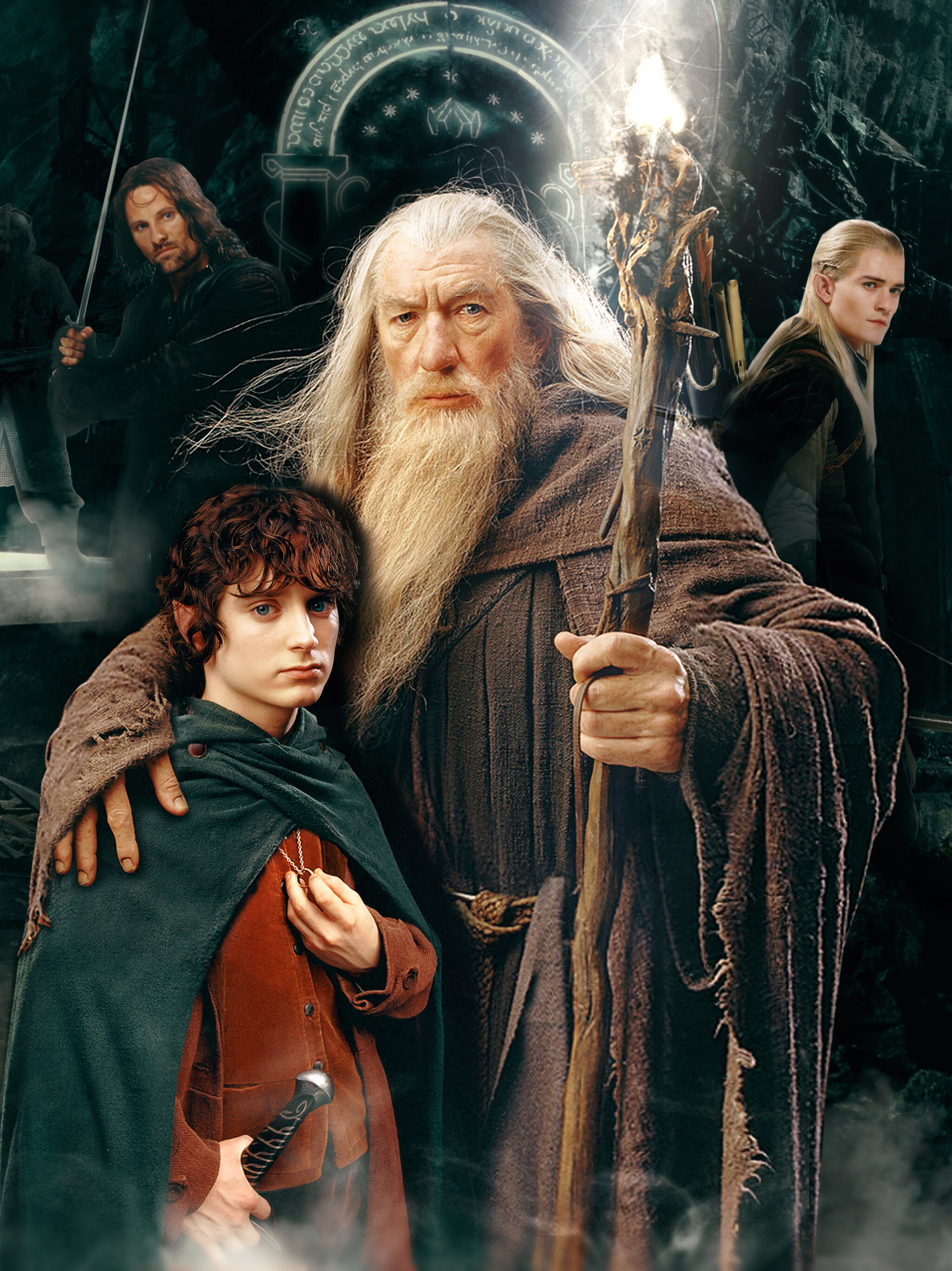 Gandalf and Frodo, The Lord of the Rings Wallpaper, 2050x2740 HD Phone