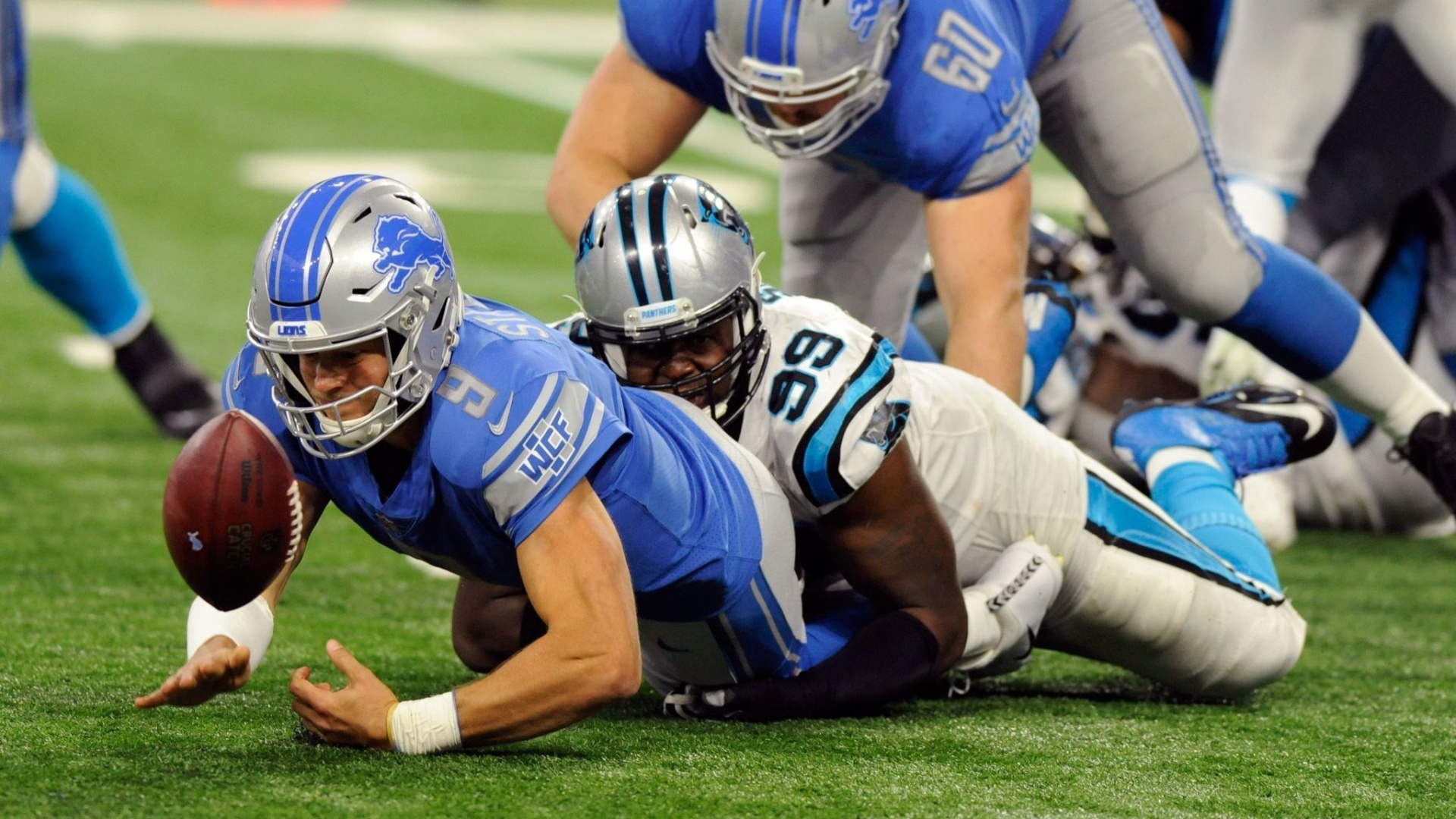 Detroit Lions vs Carolina Panthers, Matthew Stafford Wallpaper, 1920x1080 Full HD Desktop