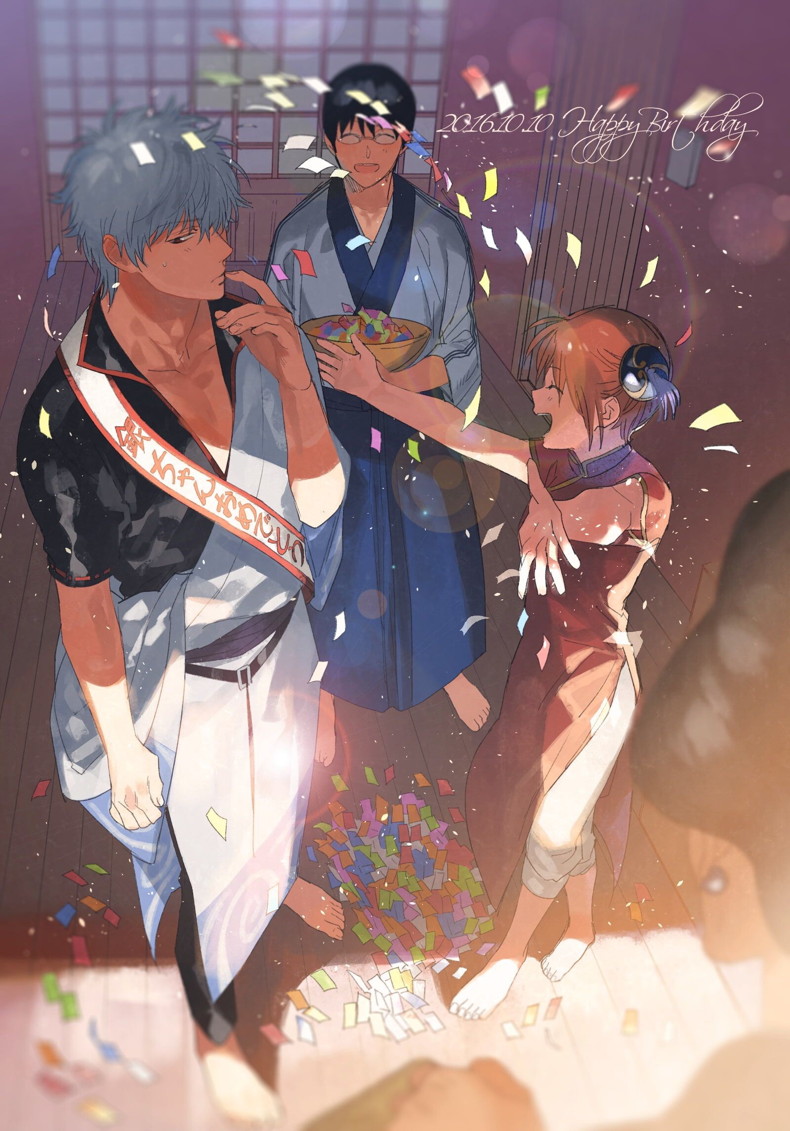 Gintama Kagura Gintama, Sakata Gintoki, Shimura Shinpachi, Gintama wallpaper, 1600x2290 HD Phone