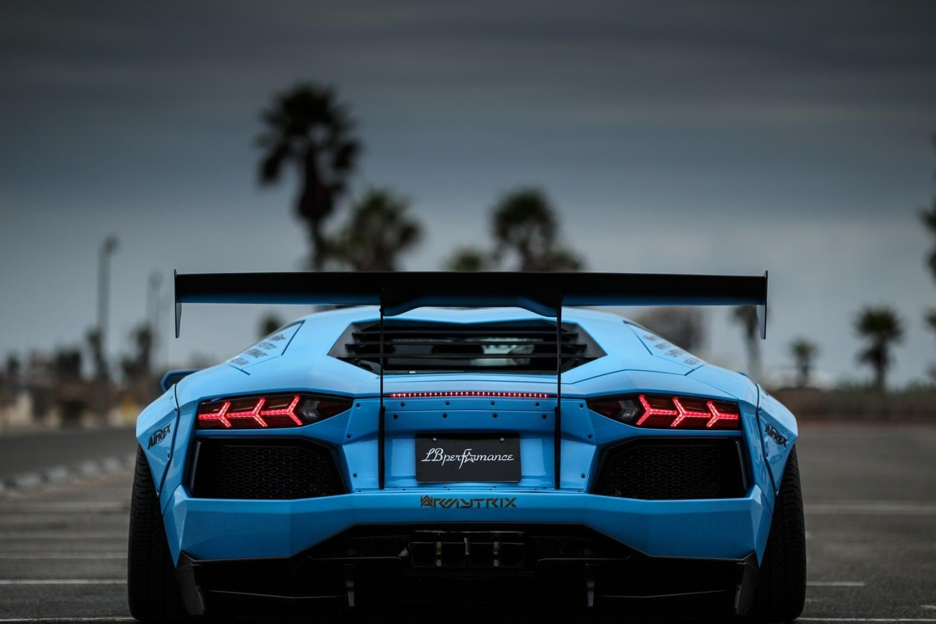 Lamborghini Aventador Rear View, Liberty Walk Cars Wallpaper, 1920x1280 HD Desktop