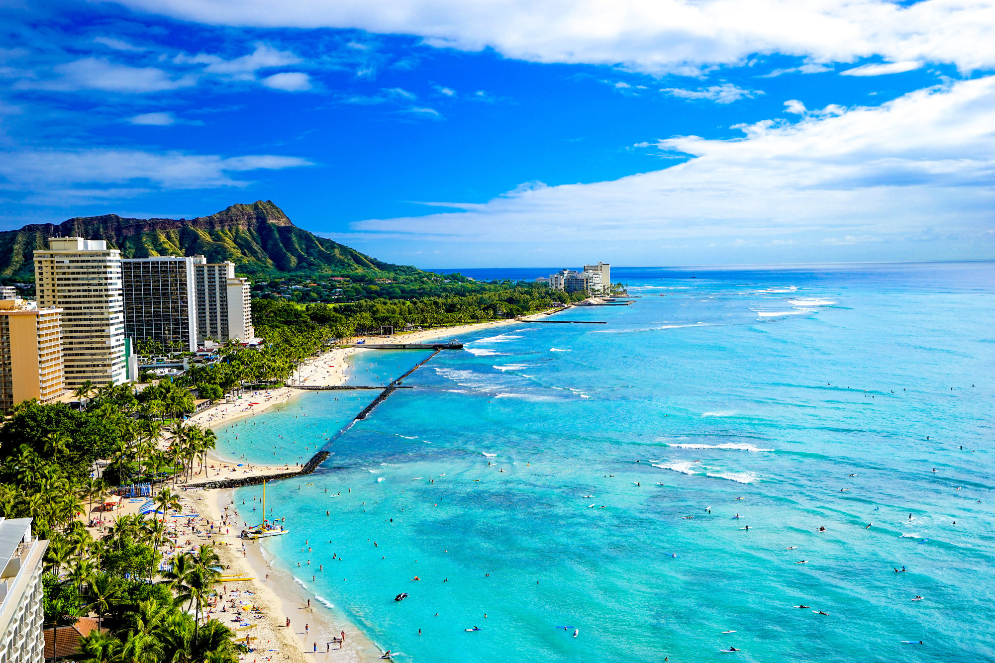 Honolulu, Hotels, Waikiki Beach, Hawaii, 2000x1340 HD Desktop