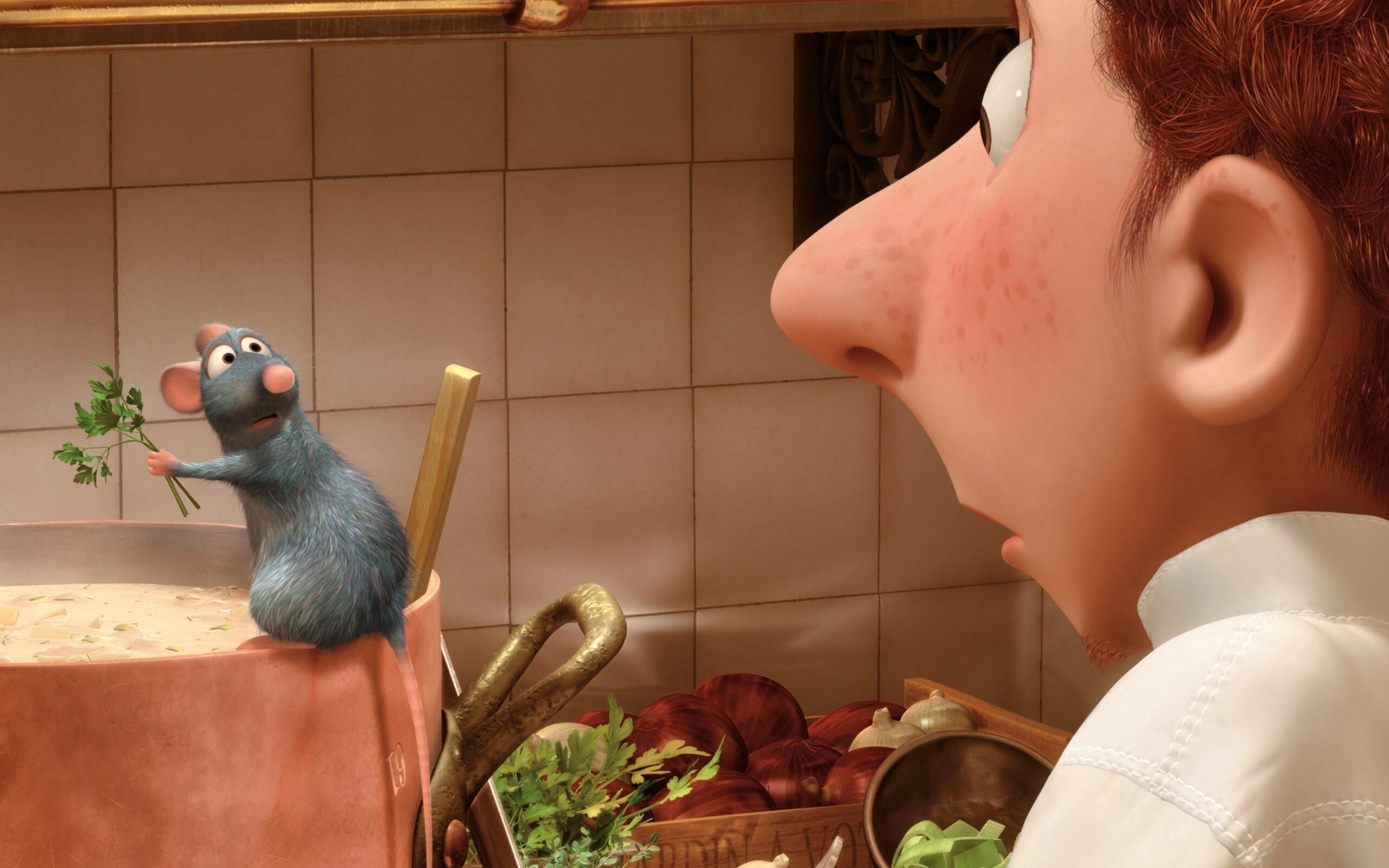 Ratatouille animation, Cartoon soup, 2560x1600 HD Desktop