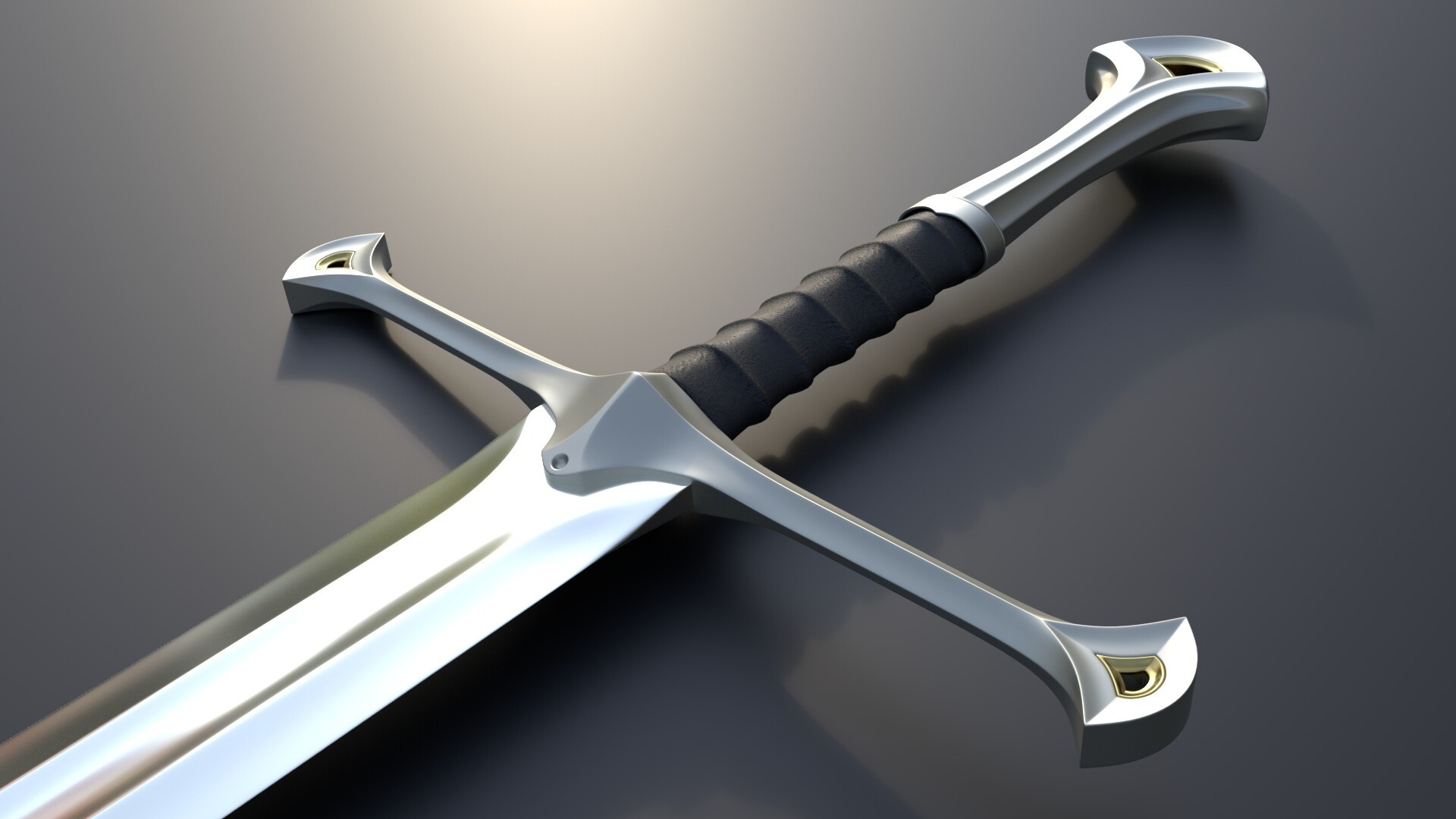 Narsil Sword, Aragorn's legacy, Striking artwork, Sword of destiny, 1920x1080 Full HD Desktop