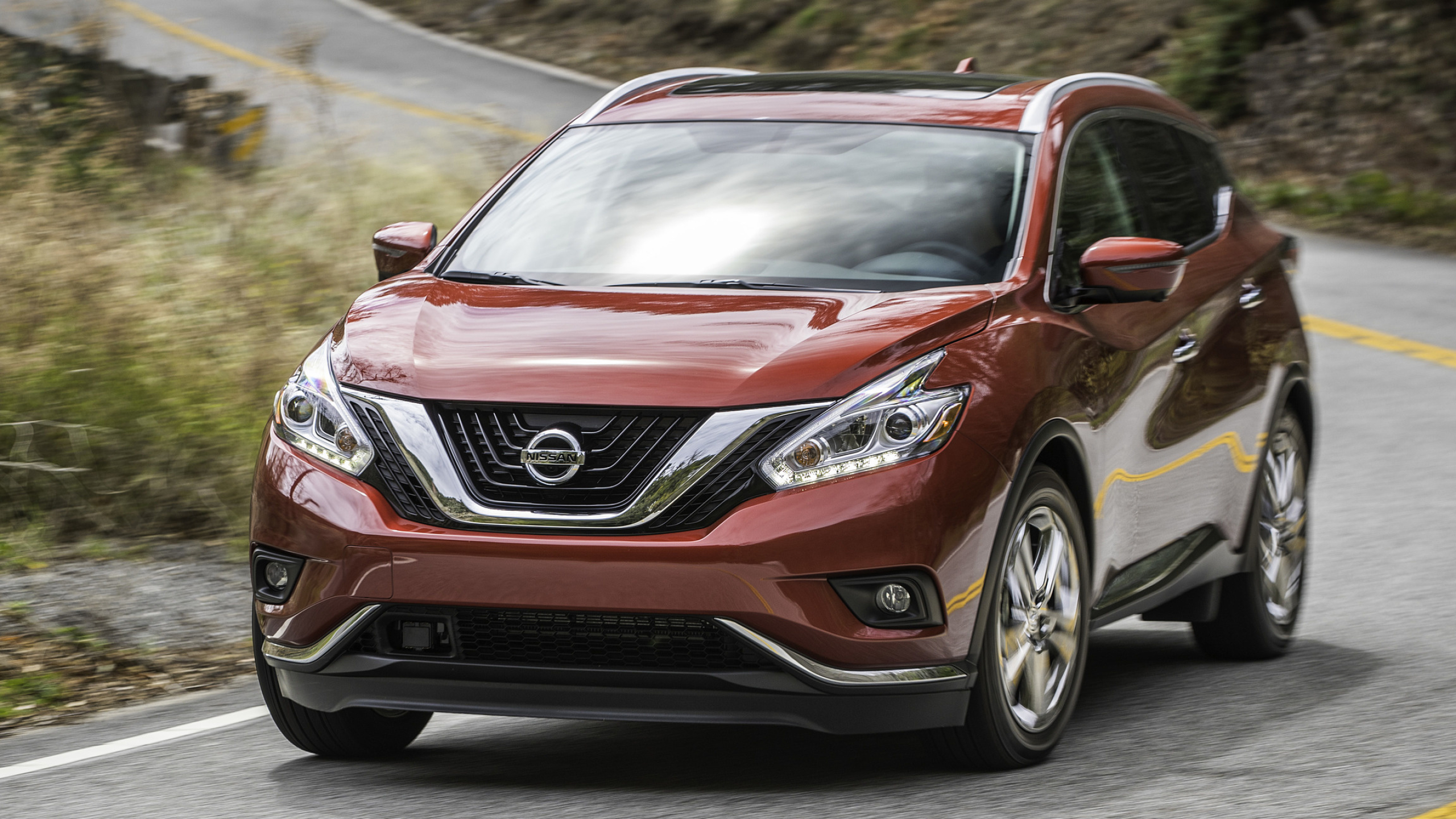 Nissan Murano, 2018 model, Front view, Murano glass bead, 2560x1440 HD Desktop