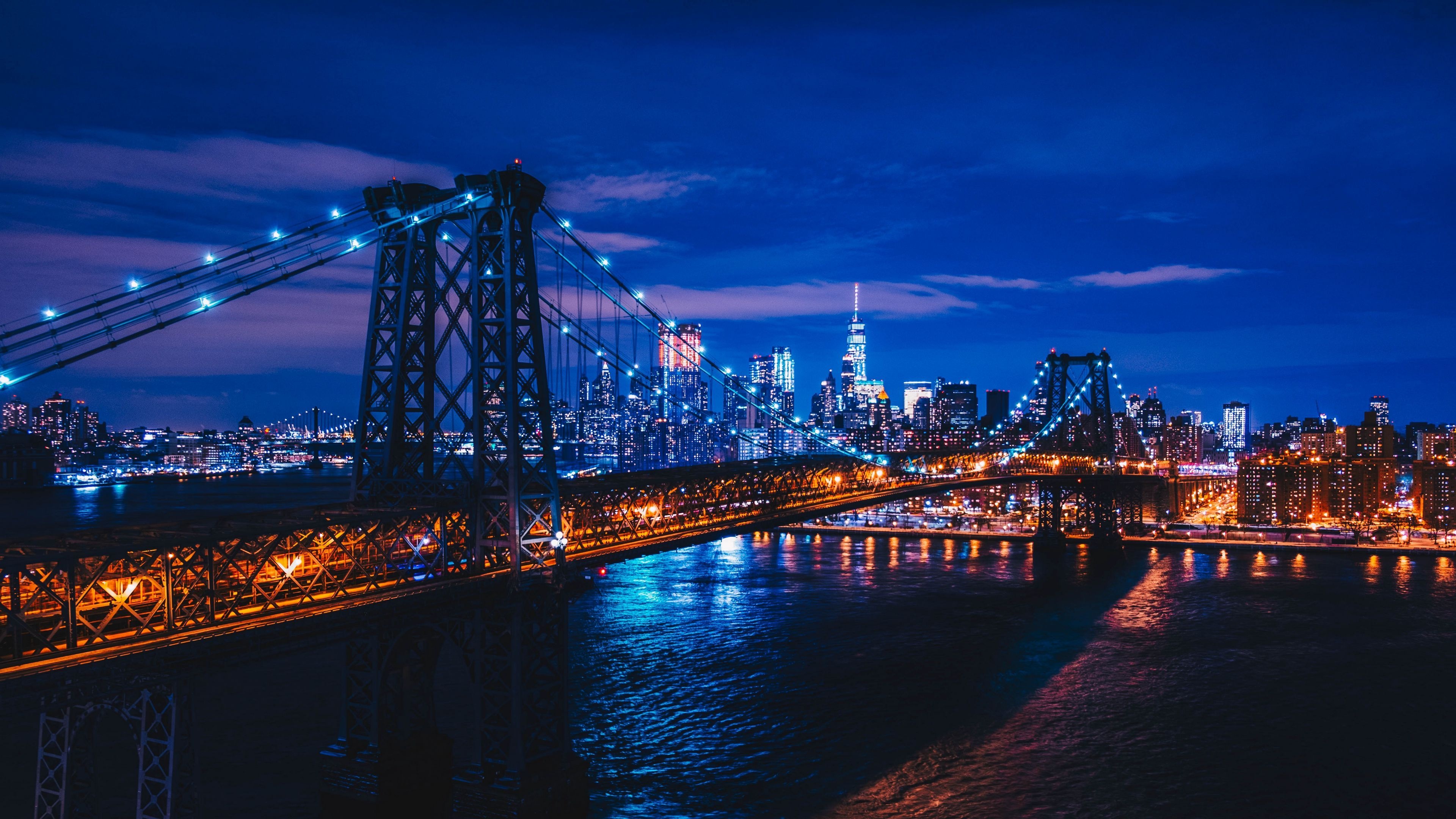 Williamsburg Bridge, USA Wallpaper, 3840x2160 4K Desktop