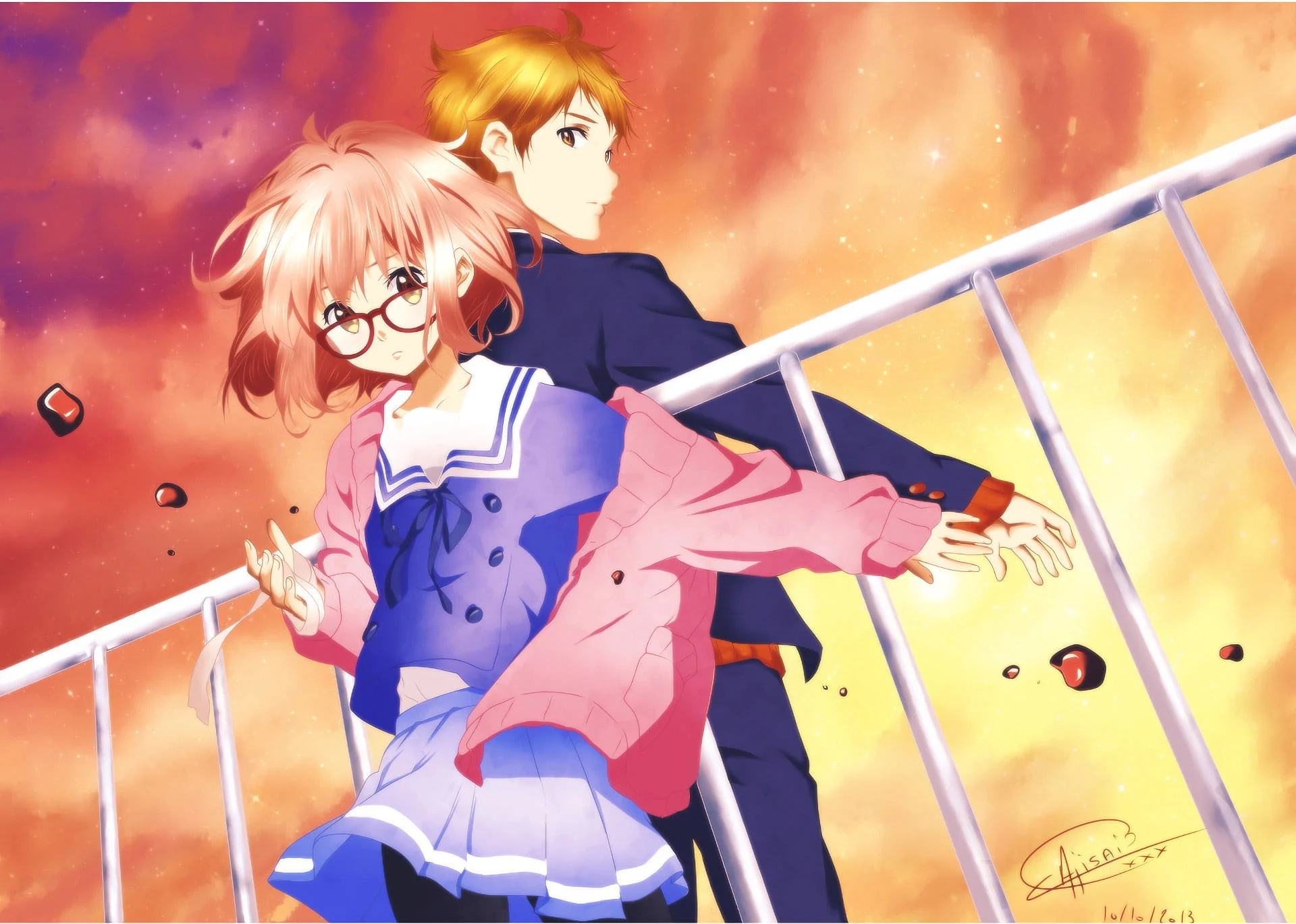 Beyond the Boundary Anime, Anime wallpaper, Akihito Kanbara, Artistic design, 1920x1370 HD Desktop