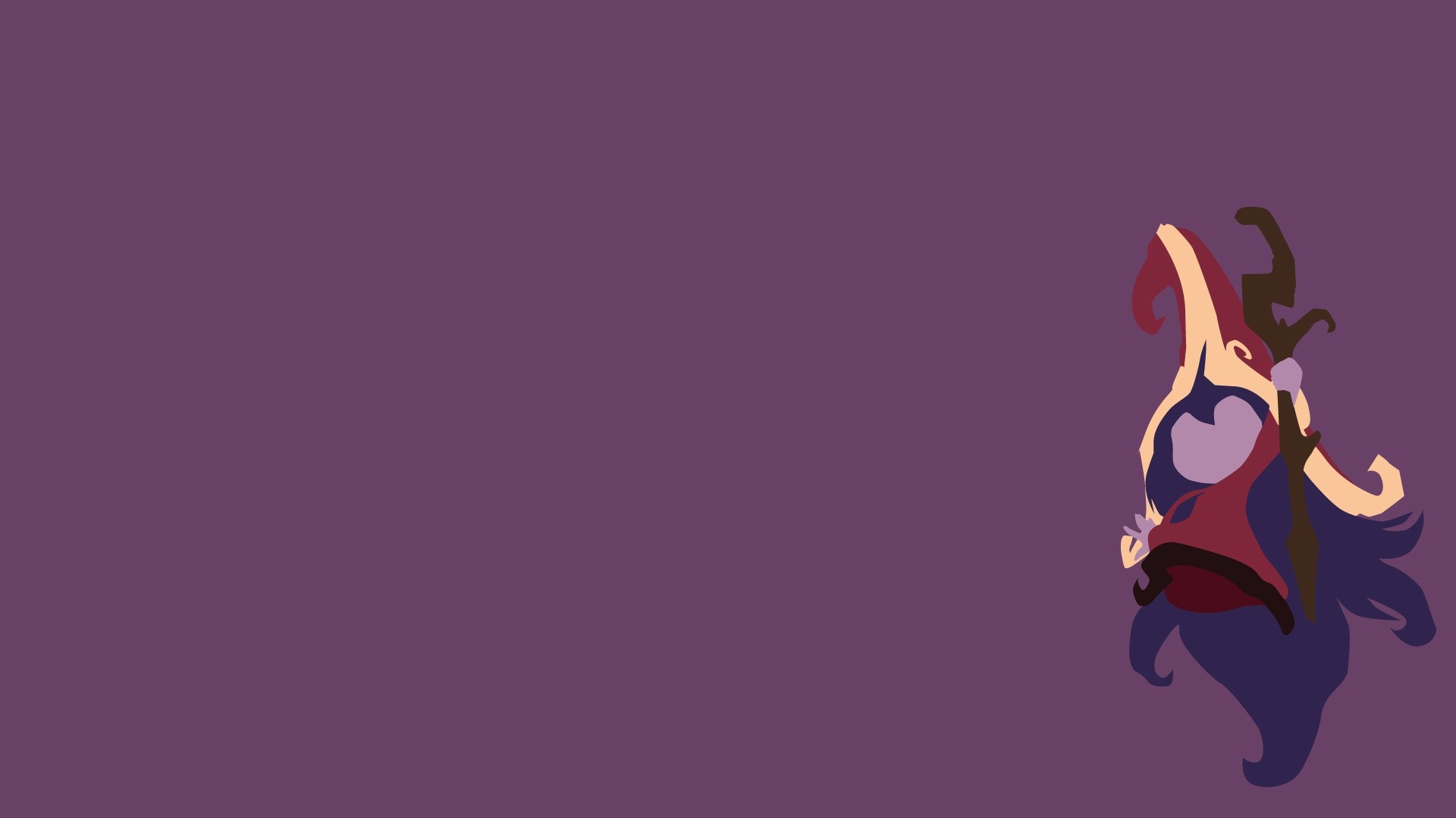 Lulu Minimalistic, League of Legends, Whimsical art, Fantasy world, 1920x1080 Full HD Desktop