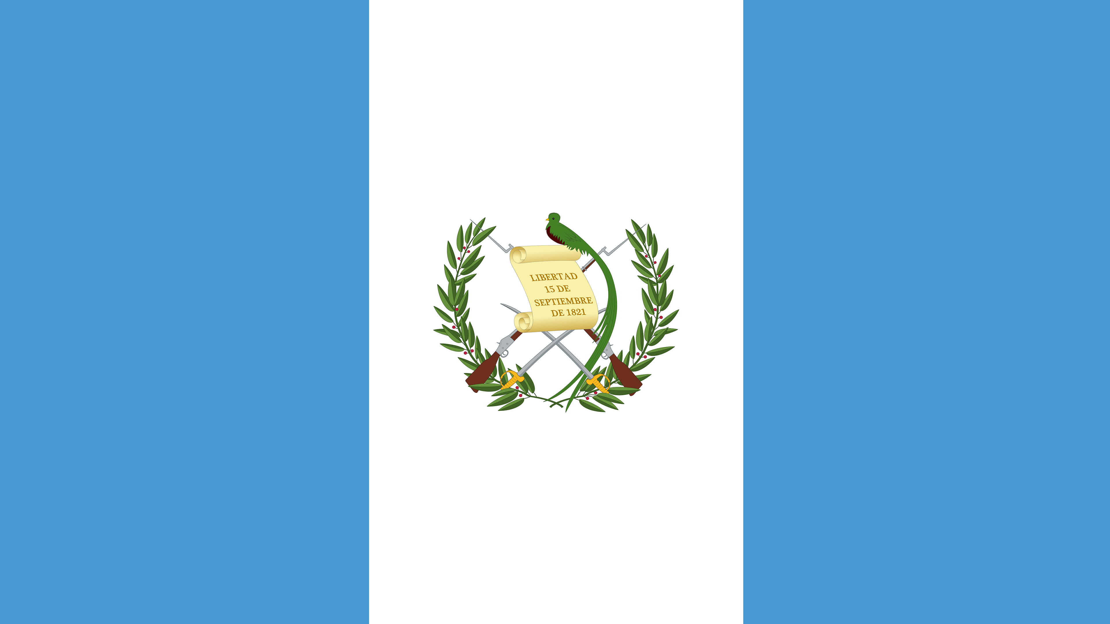 National Flag, Guatemala Wallpaper, 3840x2160 4K Desktop