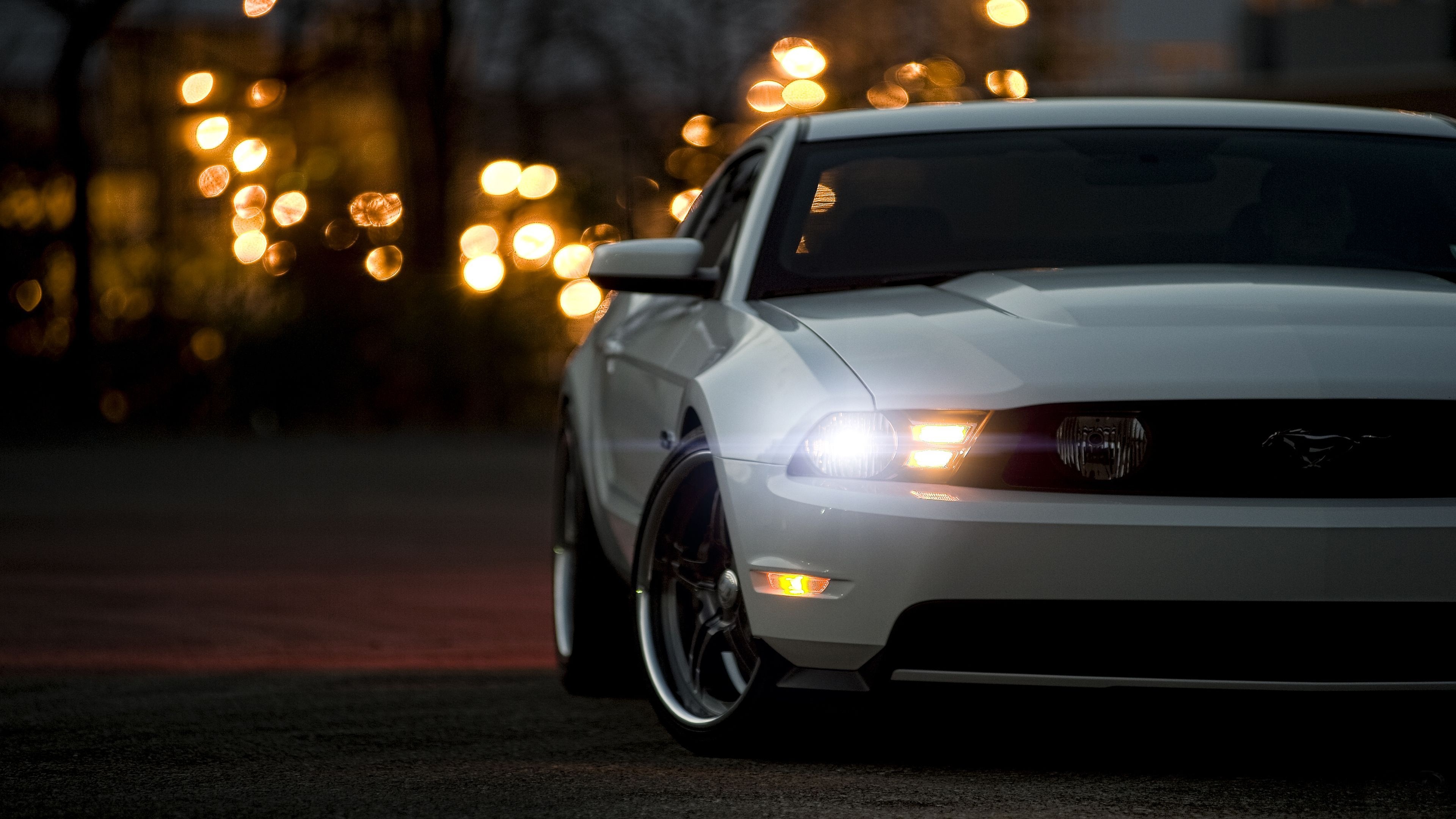 Bokeh Effect, Mustang Wallpaper, 3840x2160 4K Desktop