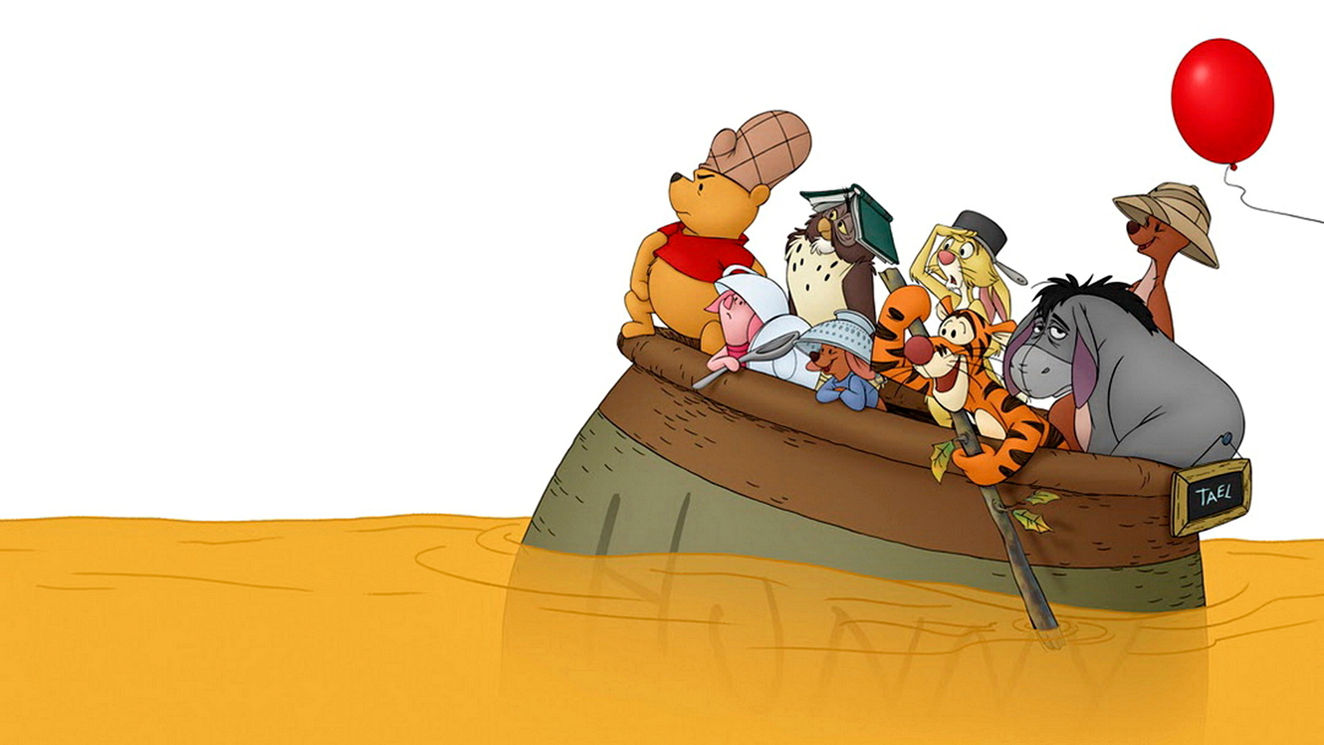 Winnie the Pooh Animation, Wallpaper, High Definition, 19939 px, 1920x1080 Full HD Desktop