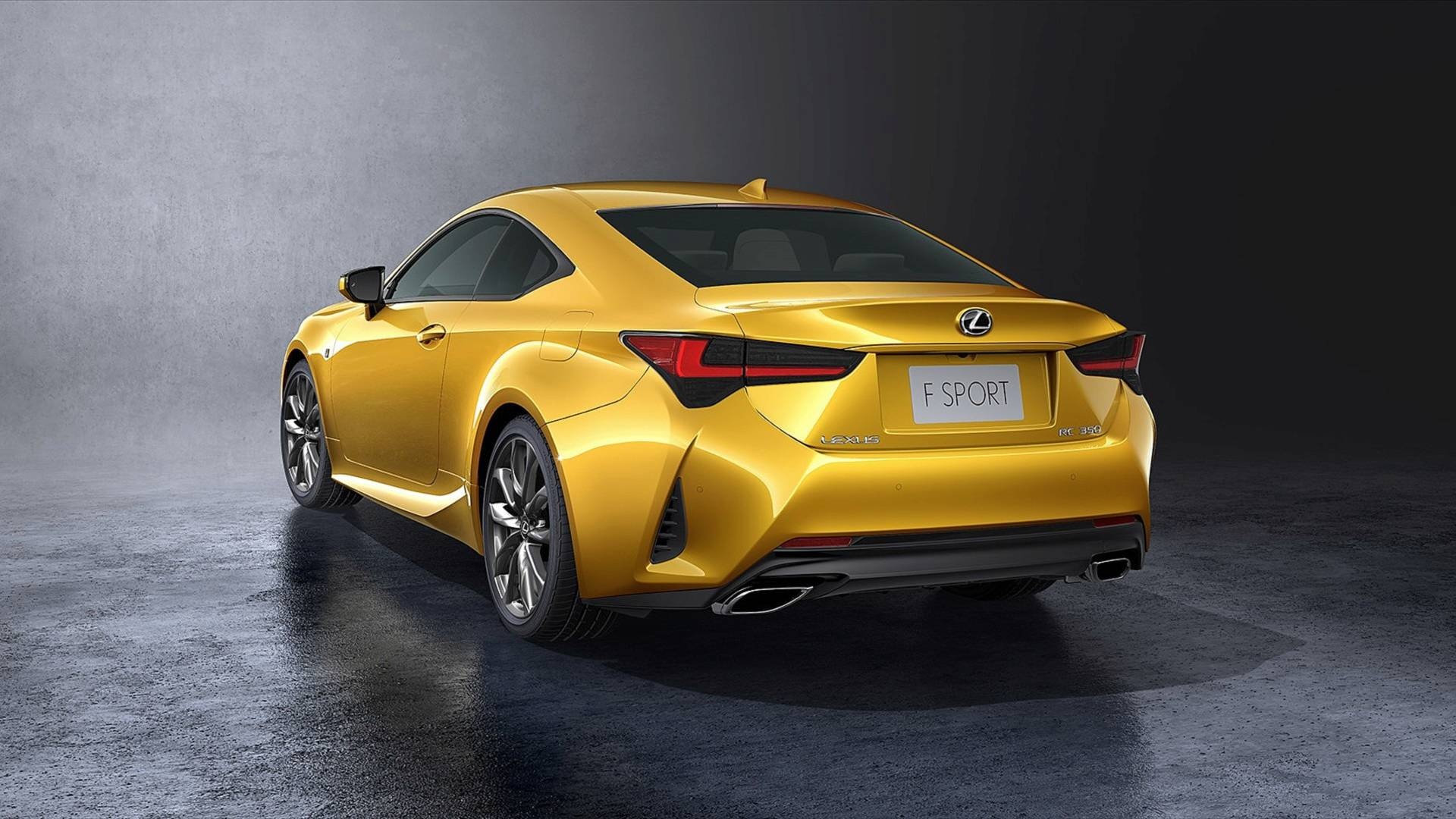 Lexus RC, Facelifted model, Luxury coupe, Sleek styling, 1920x1080 Full HD Desktop