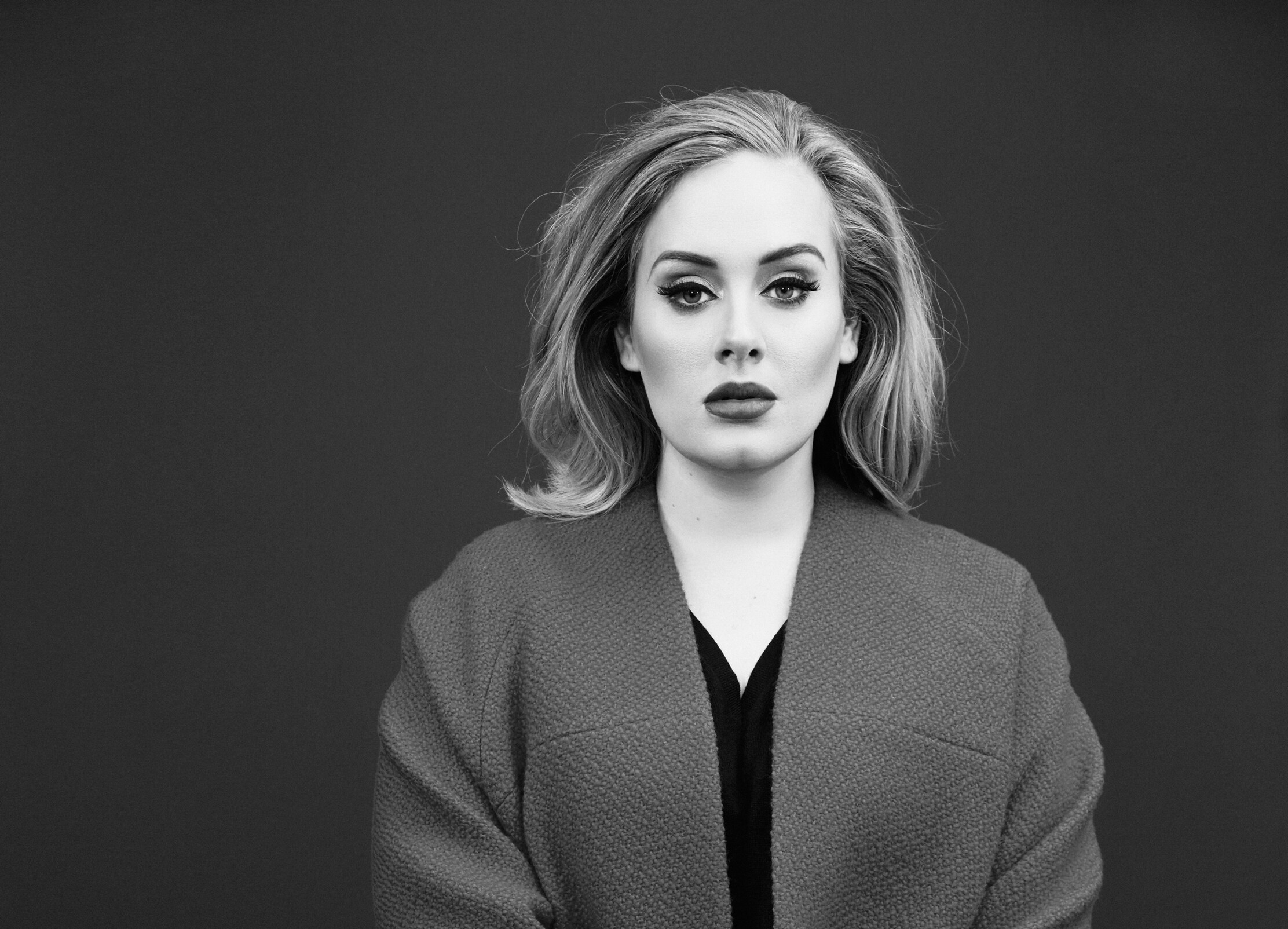 Adele, Black and white aesthetics, Beautiful singer, Timeless classics, 2230x1610 HD Desktop