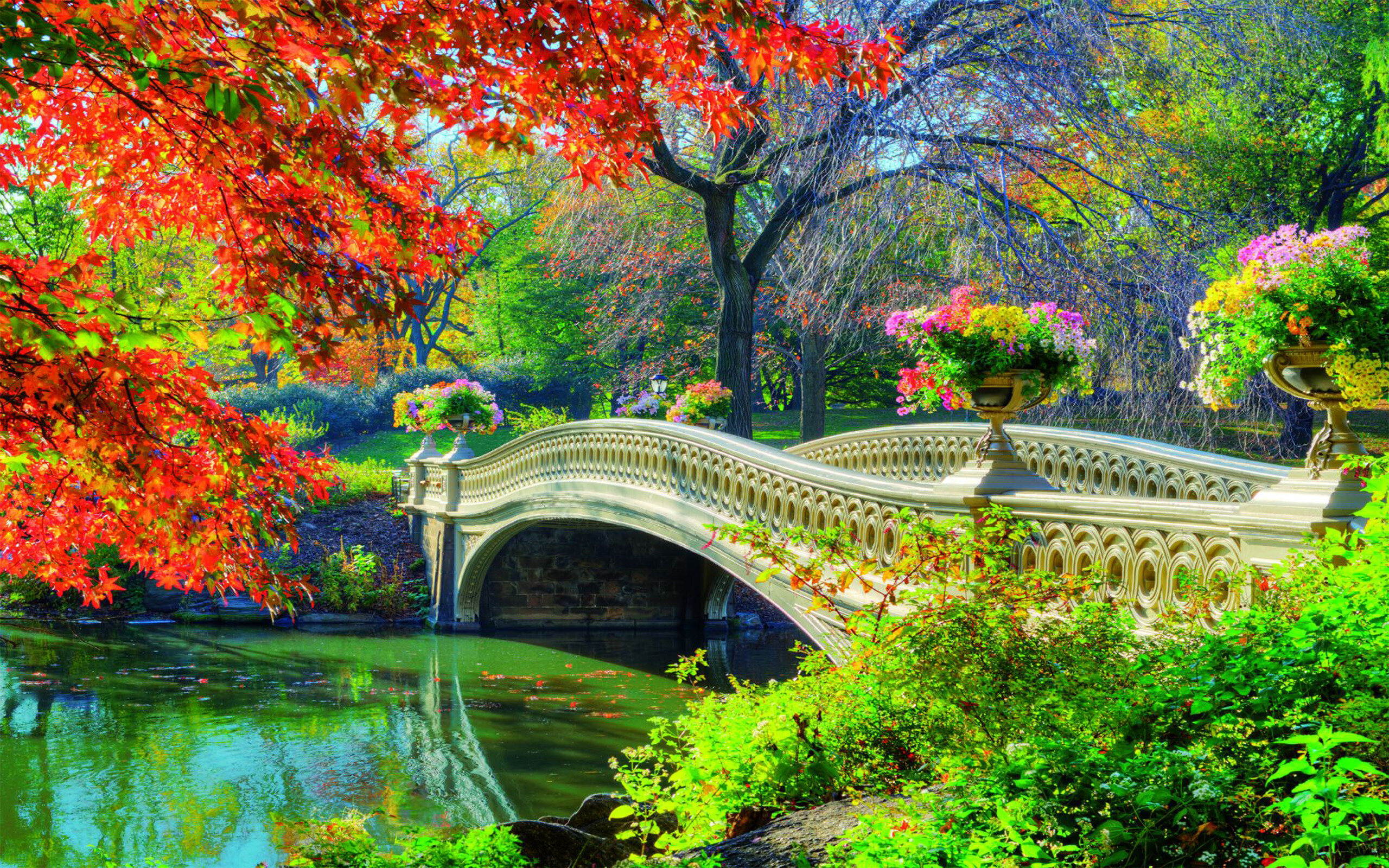 Central Park Lake, Parks Wallpaper, 2560x1600 HD Desktop