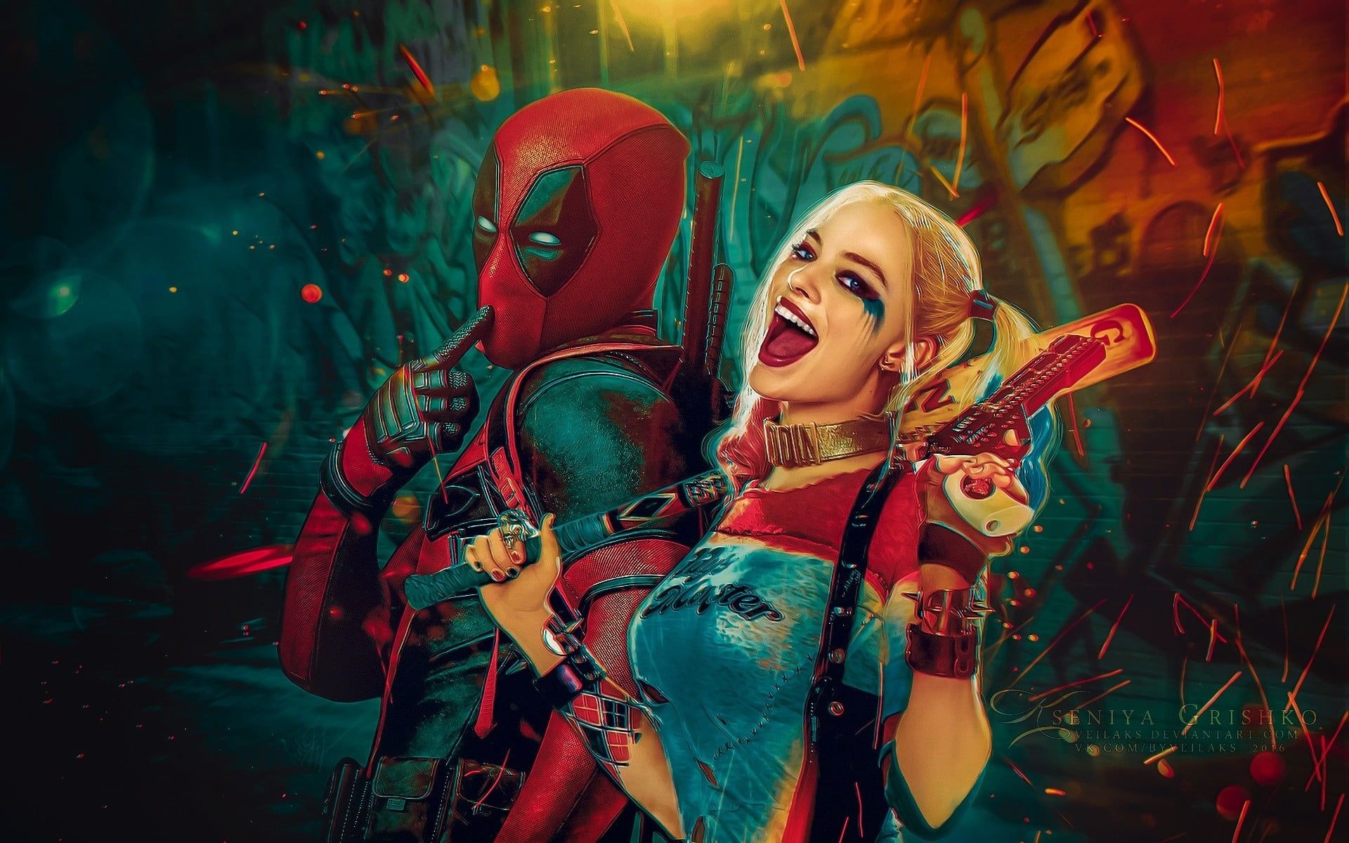 Deadpool, Margot Robbie (Harley Quinn) Wallpaper, 1920x1200 HD Desktop