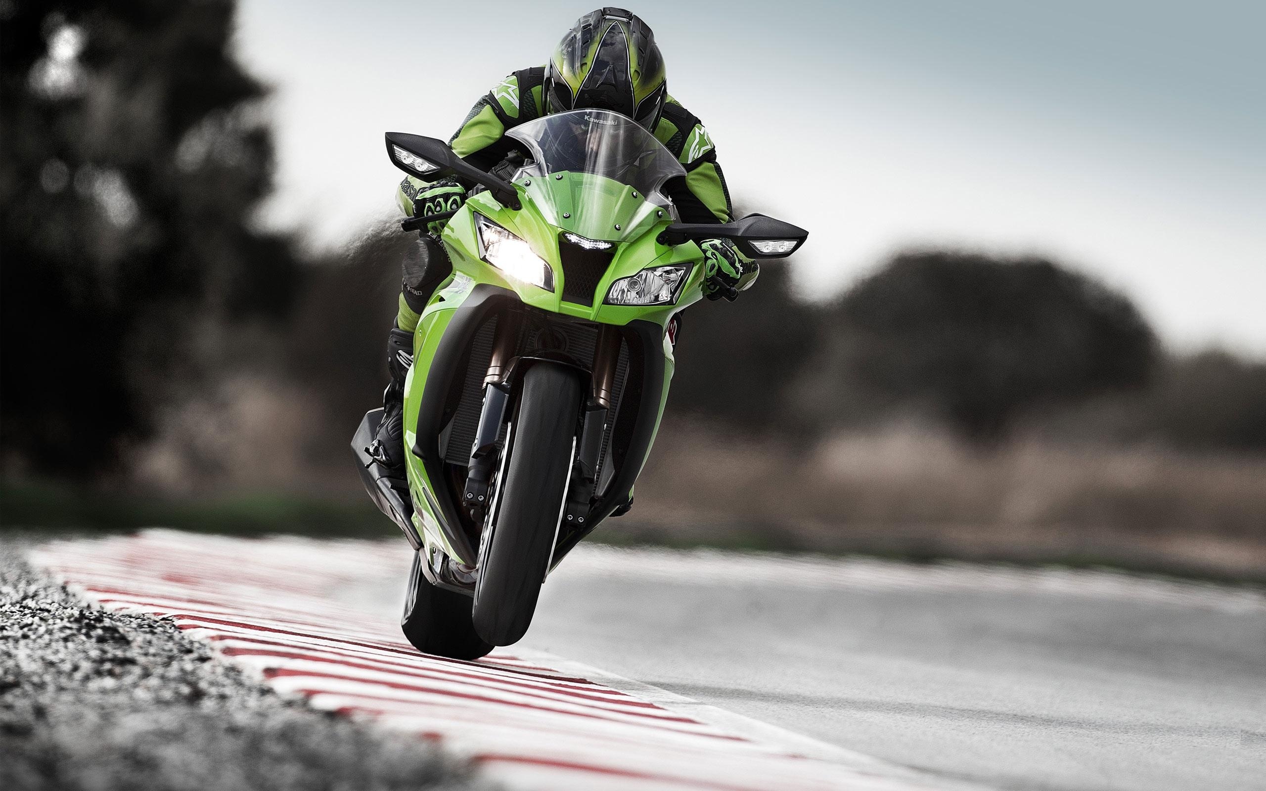 Kawasaki Ninja ZX10R, Motorcycle Racing Wallpaper, 2560x1600 HD Desktop