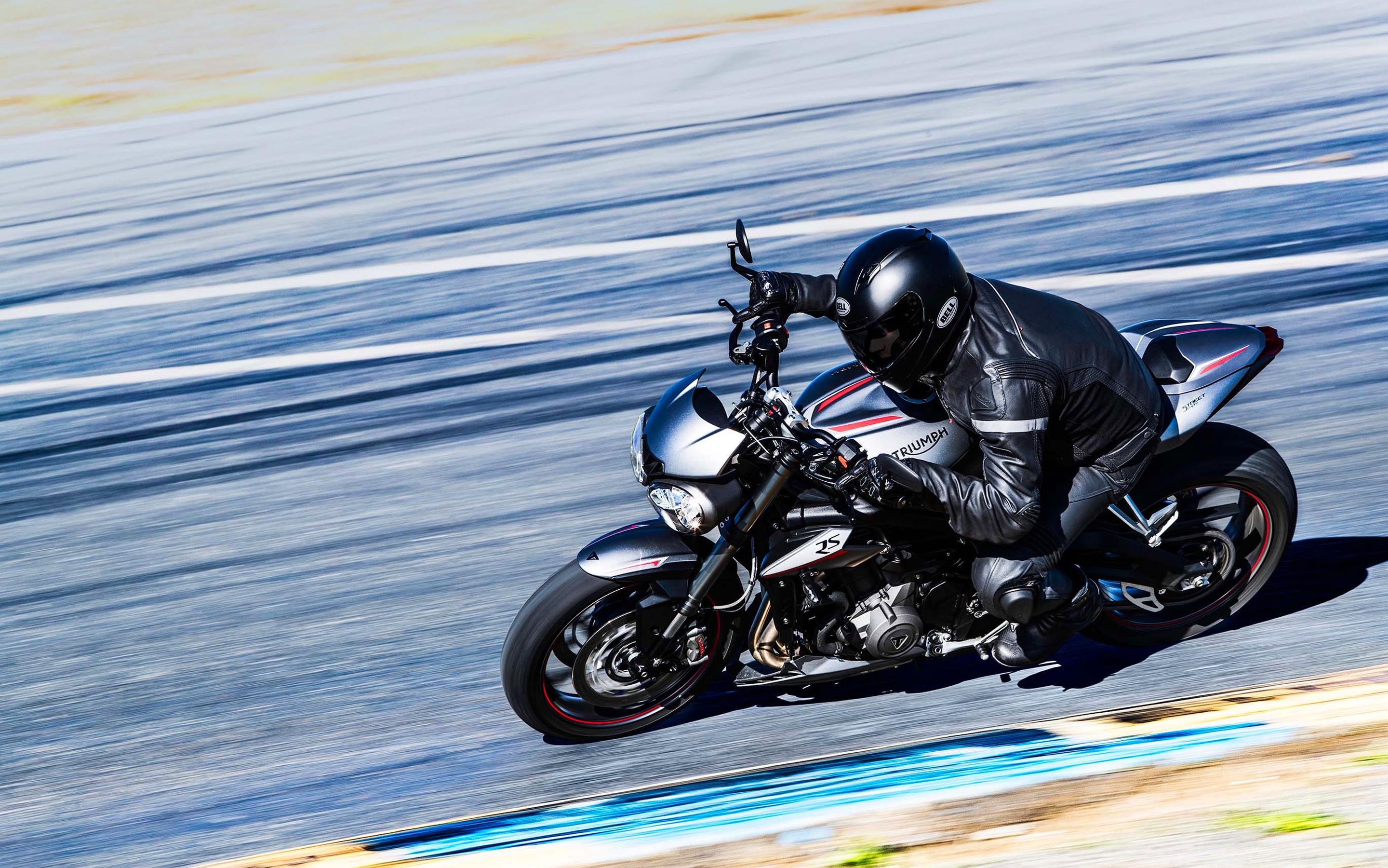 Raceway, Triumph Street Triple RS Wallpaper, 2880x1800 HD Desktop