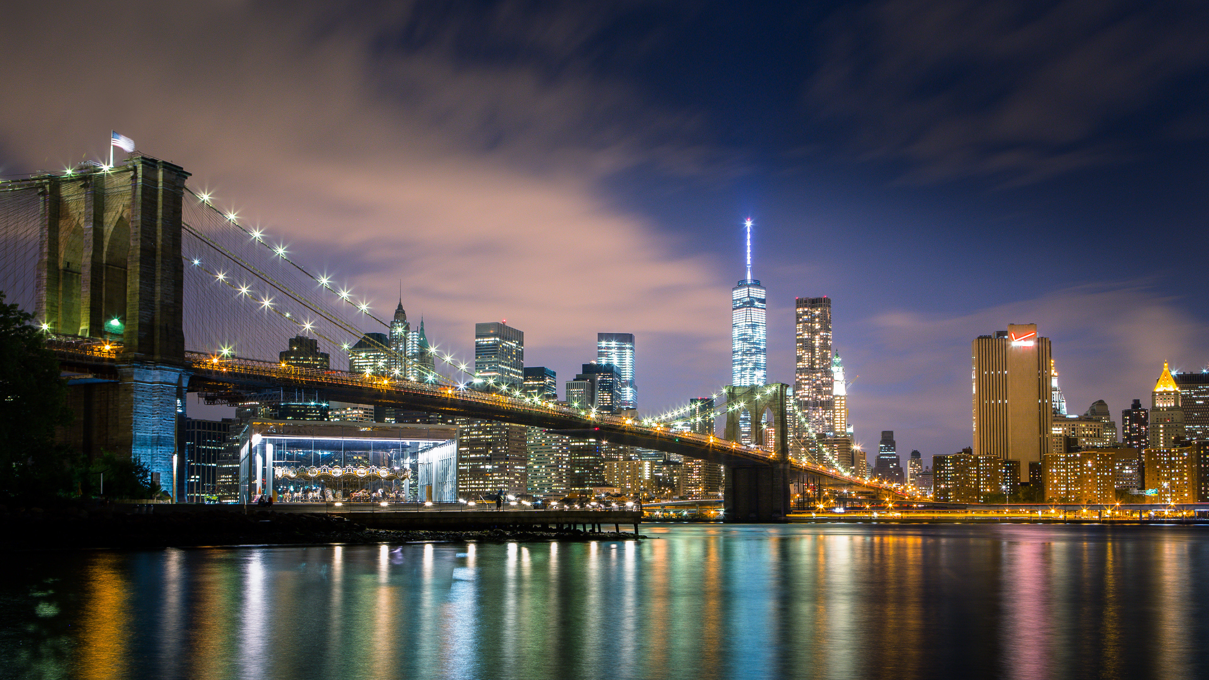 Brooklyn Bridge, New York Wallpaper, 3840x2160 4K Desktop