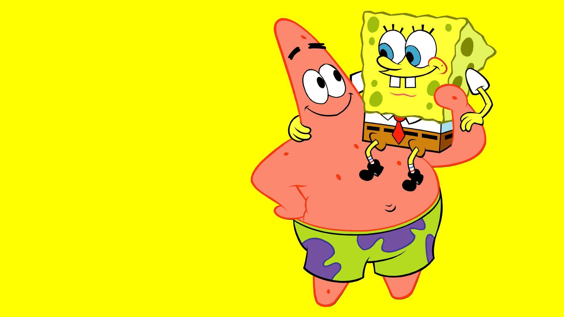 Patrick and SpongeBob wallpaper, Animated characters, SpongeBob SquarePants, 1920x1080 Full HD Desktop