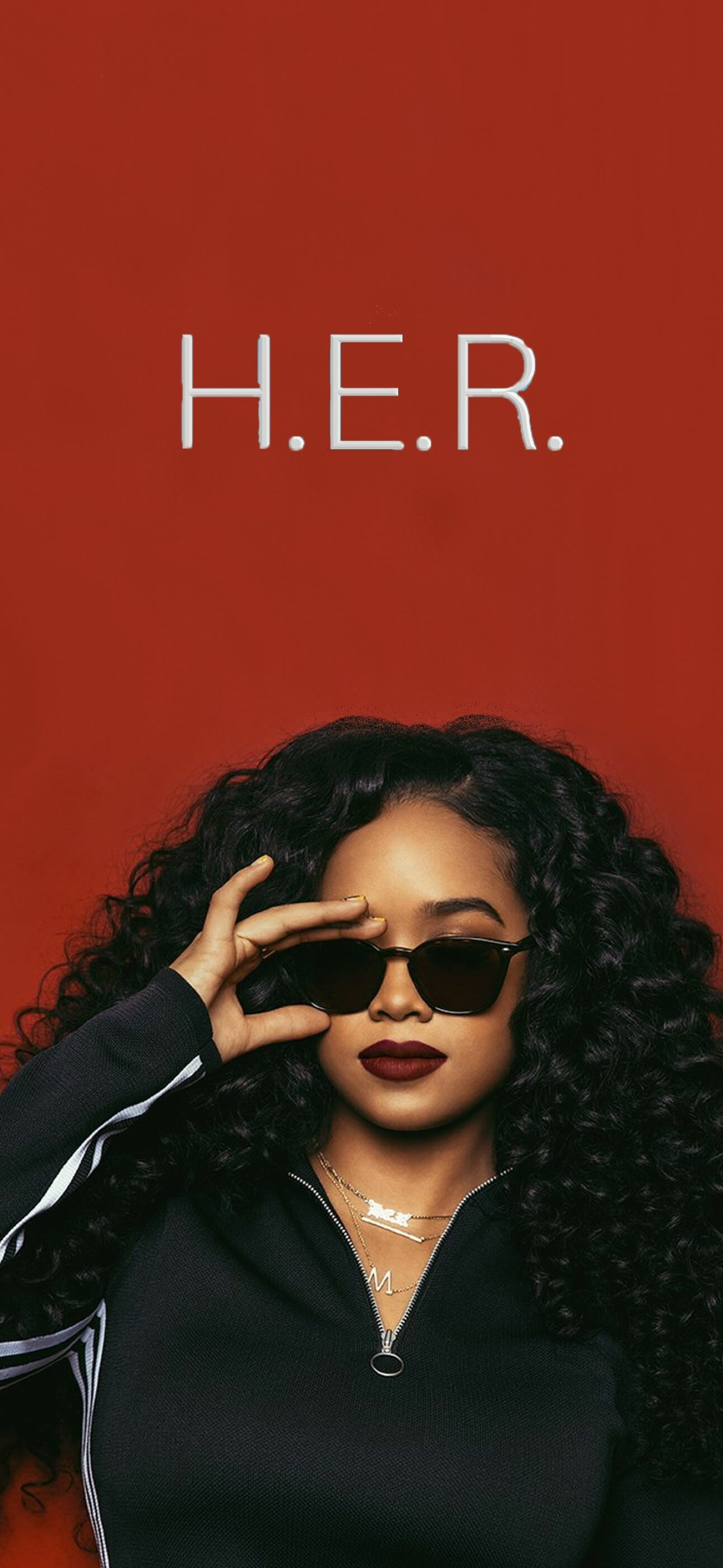 H. E. R. Singer, H E R, H E R, 1440x3120 HD Phone