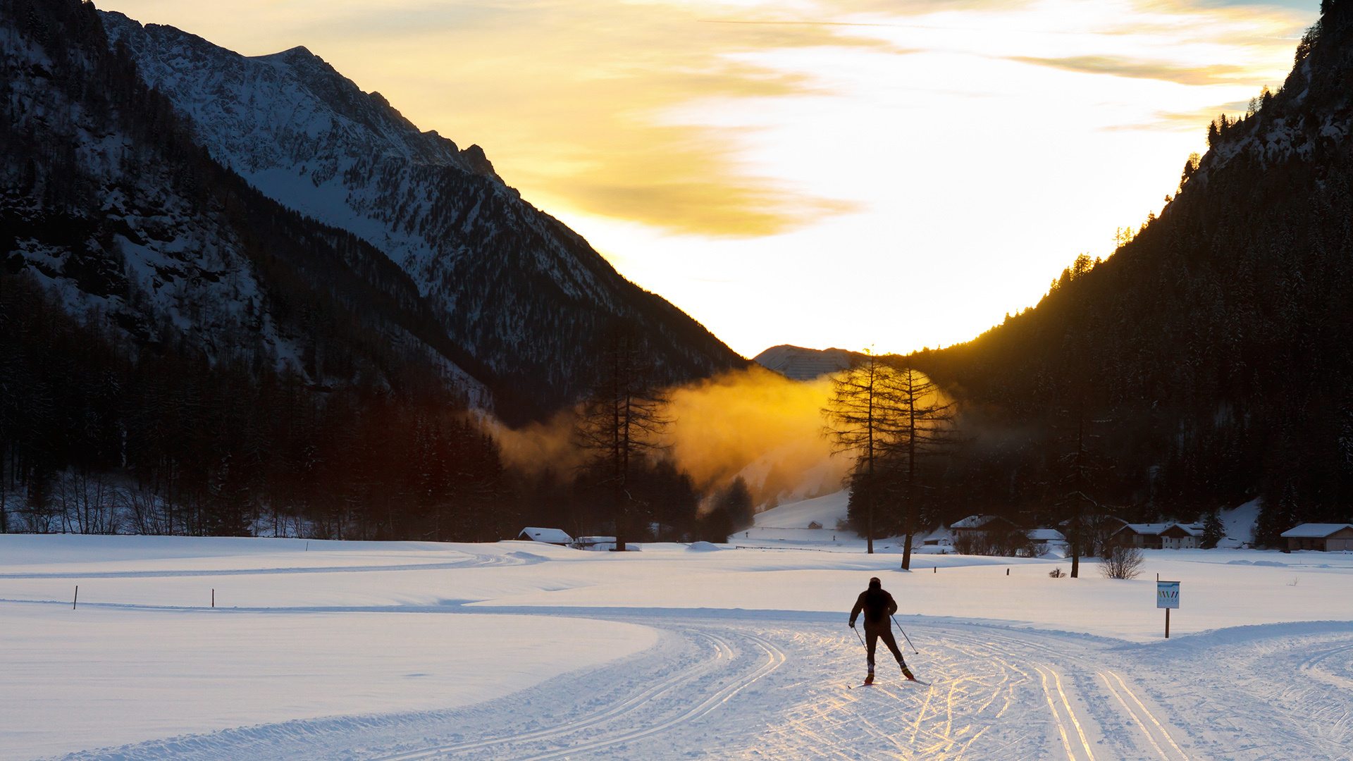 Alps, Cross-country skiing Wallpaper, 1920x1080 Full HD Desktop