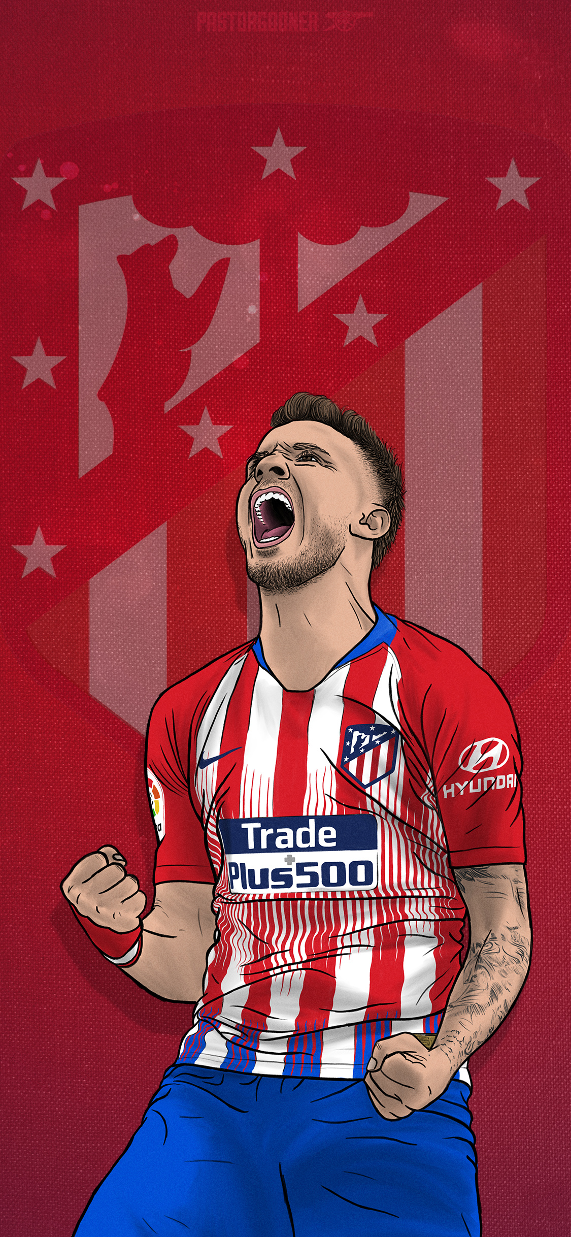 Atletico Madrid, 2021 La Liga champs, Wallpaper database, Dynamic backgrounds, 1130x2440 HD Phone